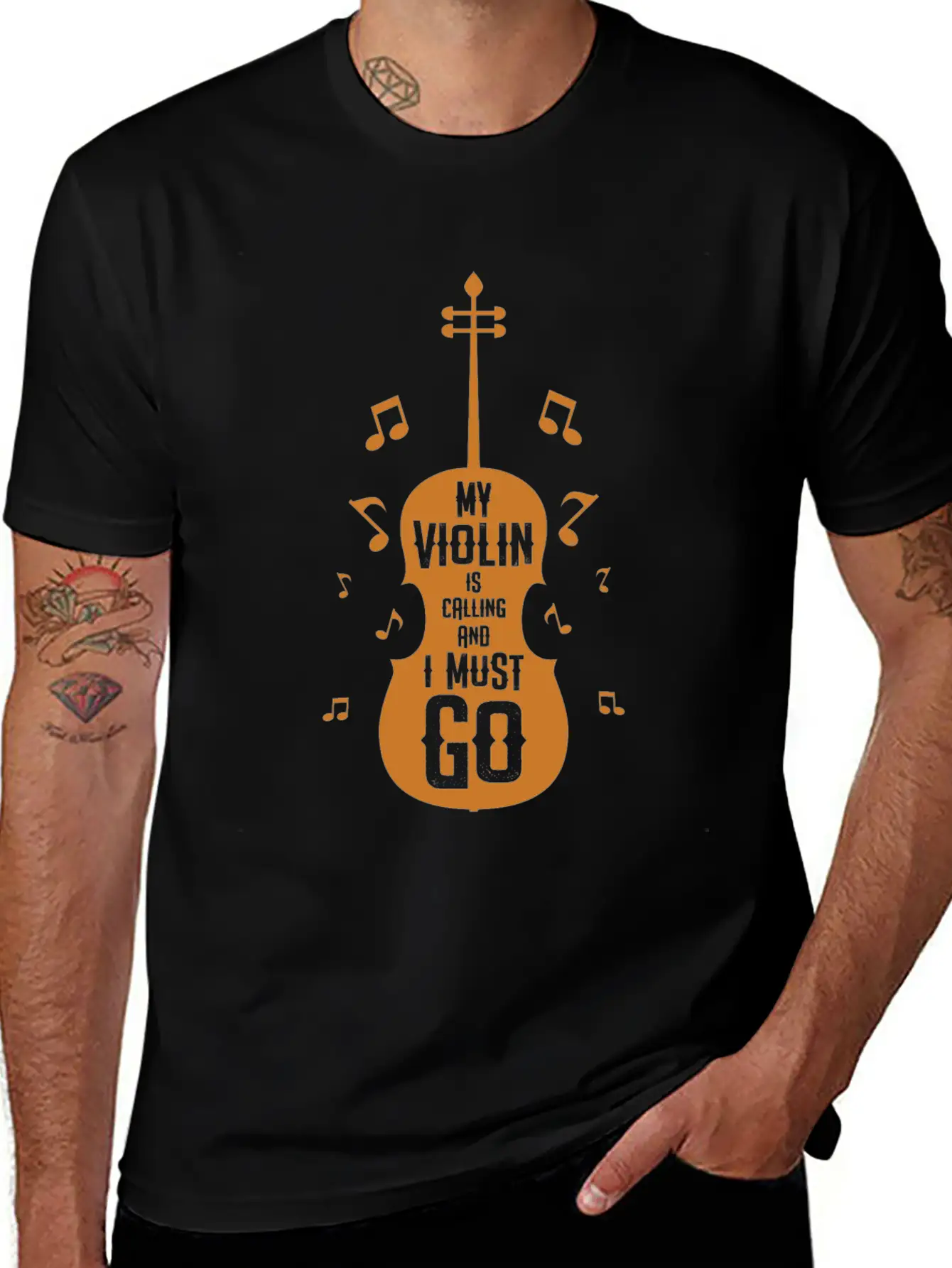 Funny My Violin Is Calling Gift Timeless Short Sleeve Tee – Comfy And Minimalist Design
