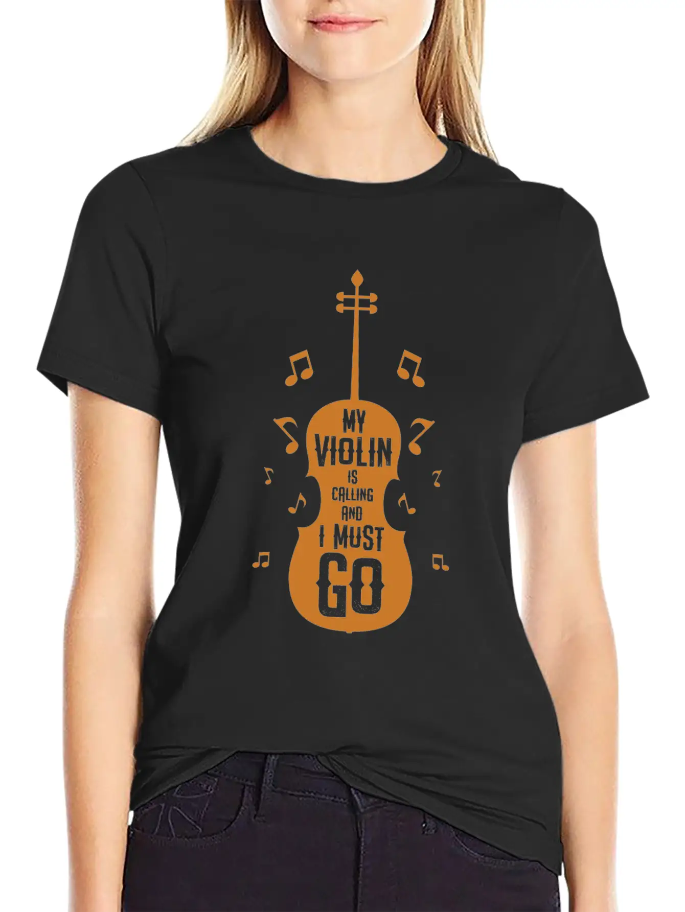 Funny My Violin Is Calling Gift Timeless Short Sleeve Tee – Comfy And Minimalist Design
