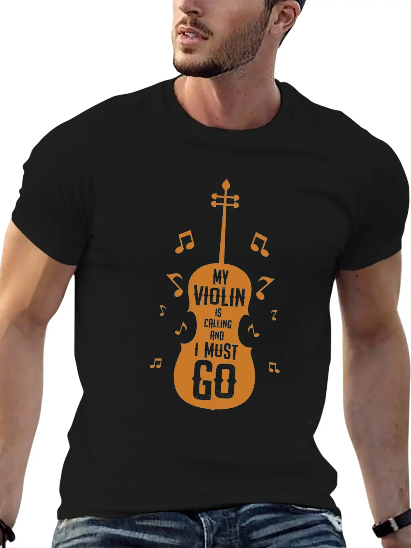 Funny My Violin Is Calling Gift Timeless Short Sleeve Tee – Comfy And Minimalist Design