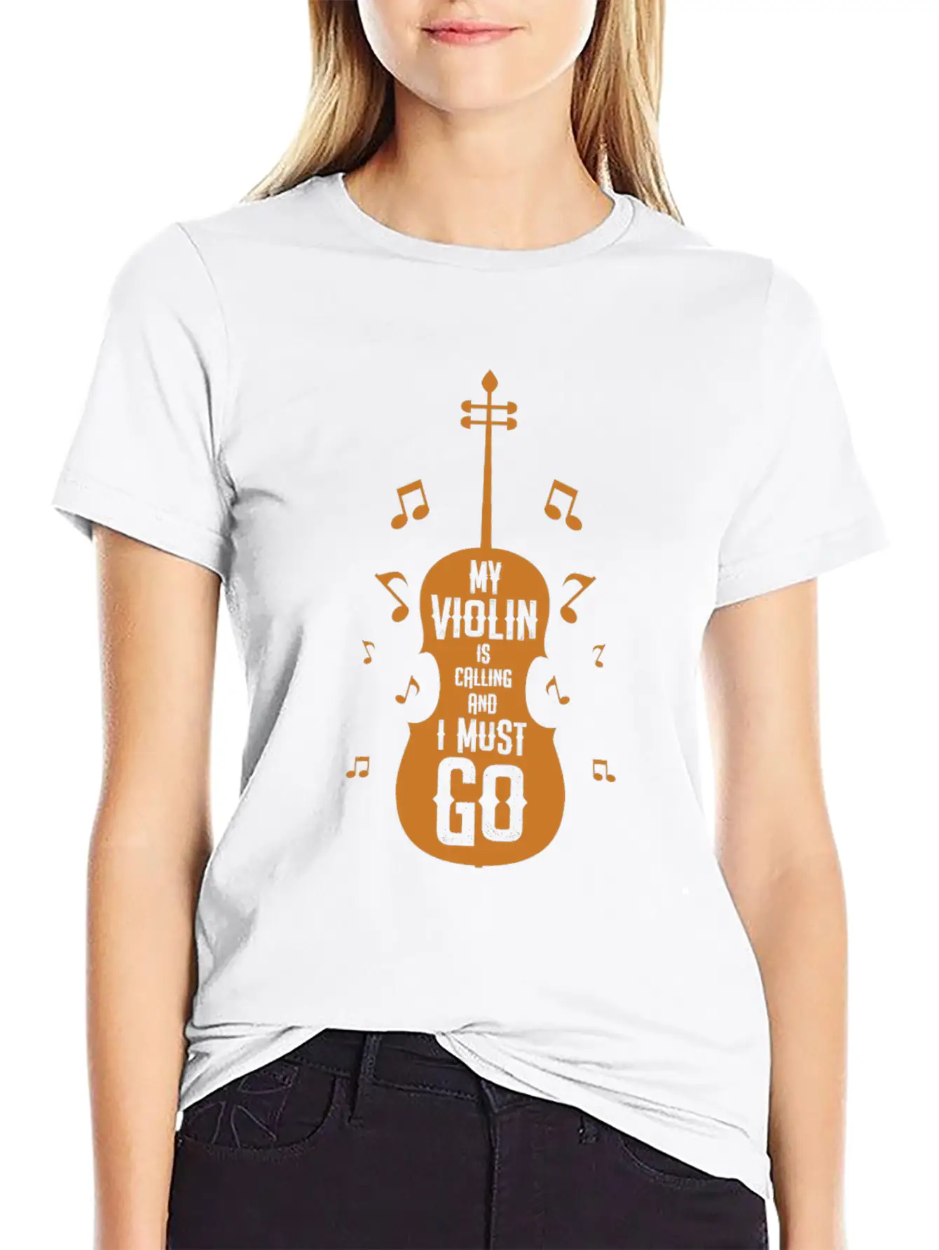 Funny My Violin Is Calling Gift Timeless Short Sleeve Tee – Comfy And Minimalist Design