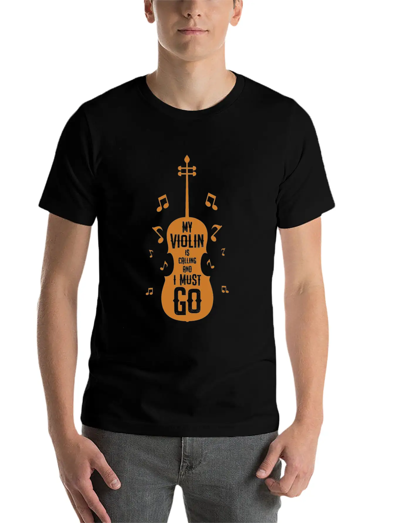 Funny My Violin Is Calling Gift Timeless Short Sleeve Tee – Comfy And Minimalist Design