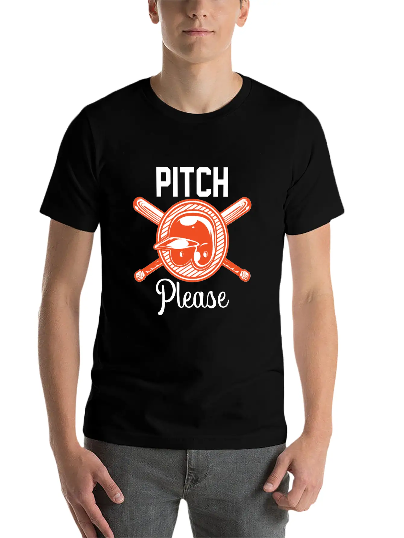 Funny Pitch Please Baseball Pun Baseball Fans Gift Comfortable Minimalist Graphic Tee – Summer Style Essential