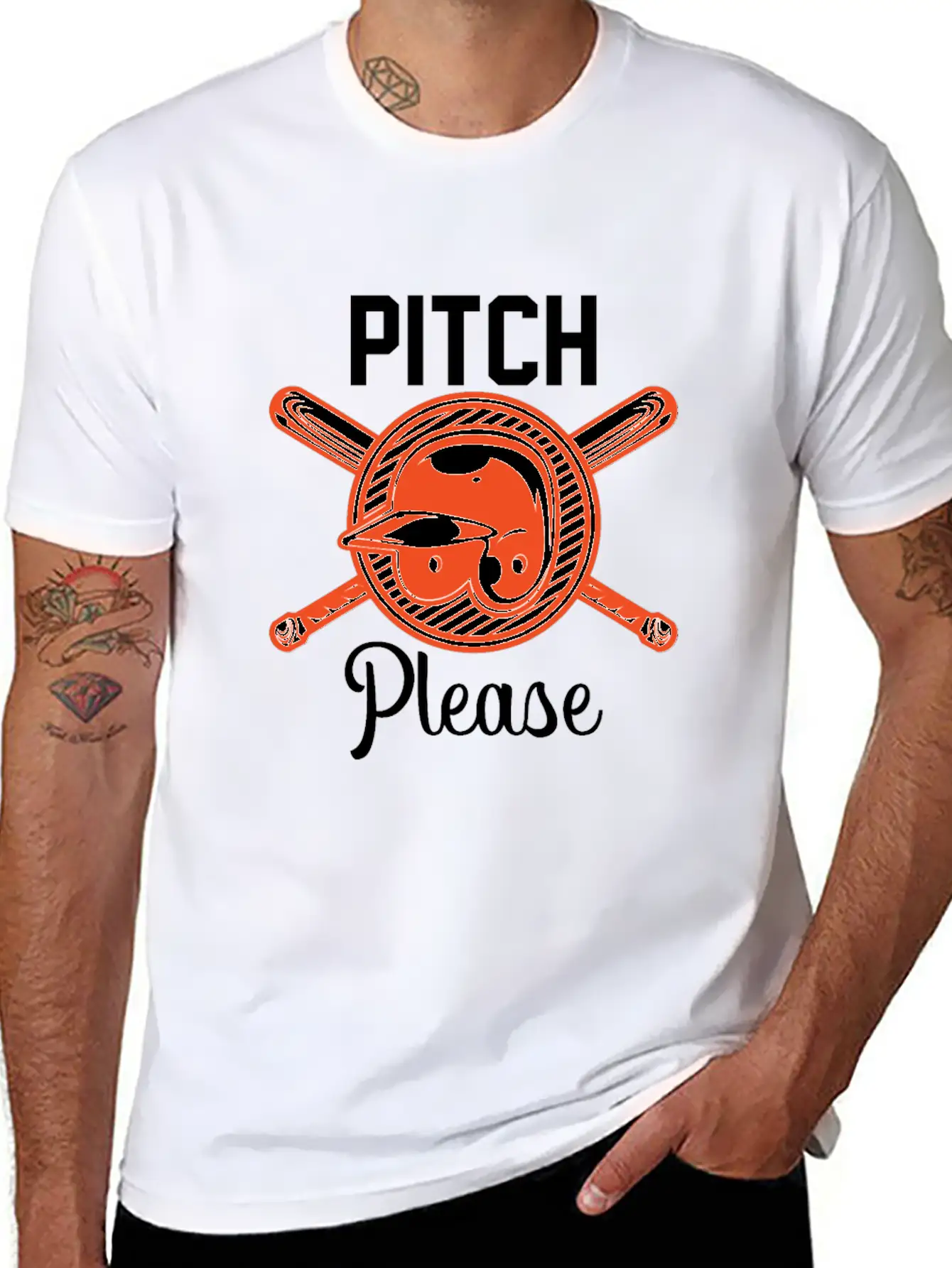 Funny Pitch Please Baseball Pun Baseball Fans Gift Comfortable Minimalist Graphic Tee – Summer Style Essential