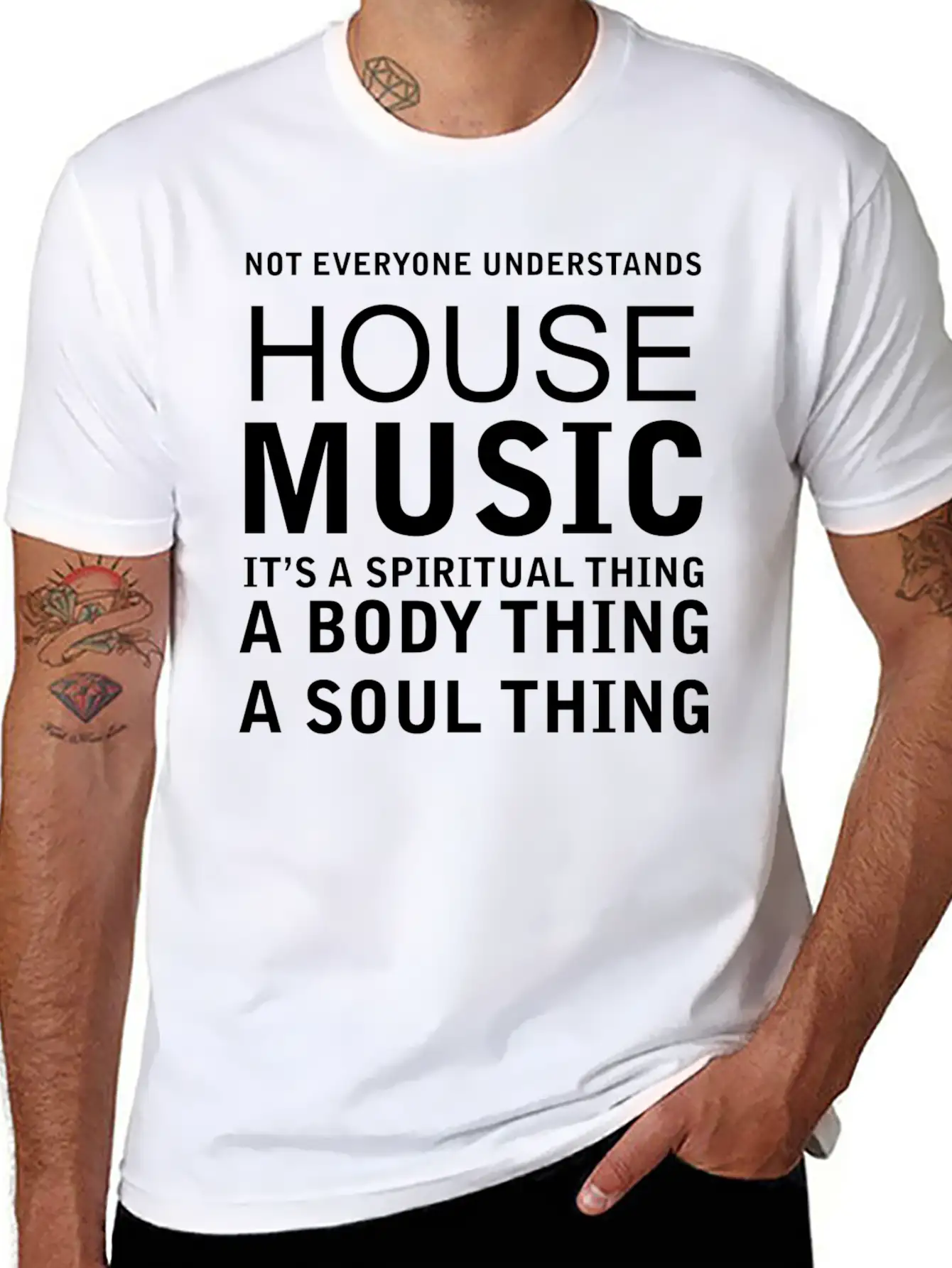 Funny Quotes - Music Basic Graphic T-Shirt – Daily Comfort In Soft Cotton