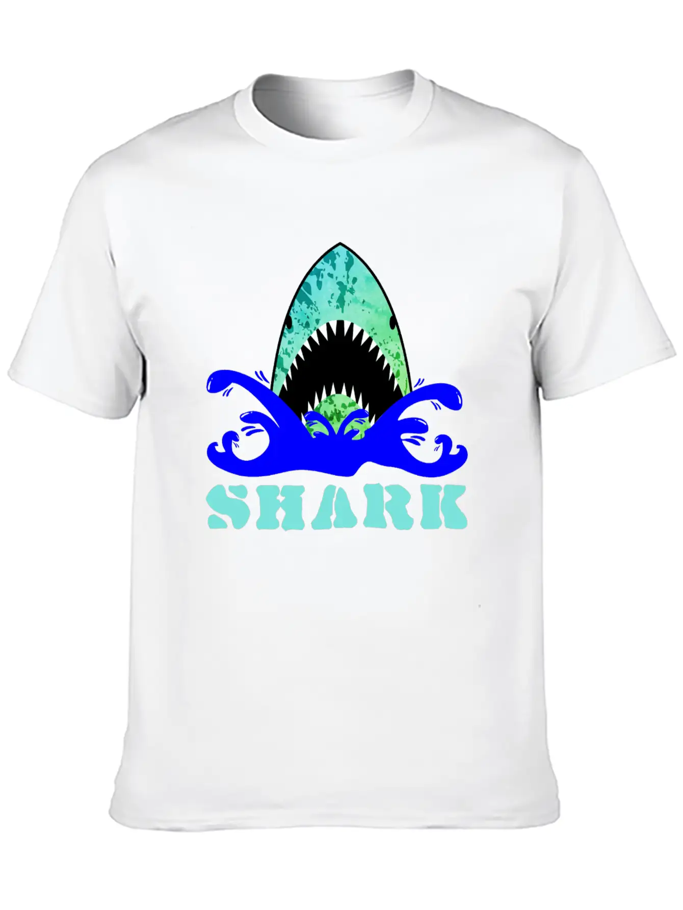 Funny Shark Comfortable Minimalist Graphic Tee – Summer Style Essential