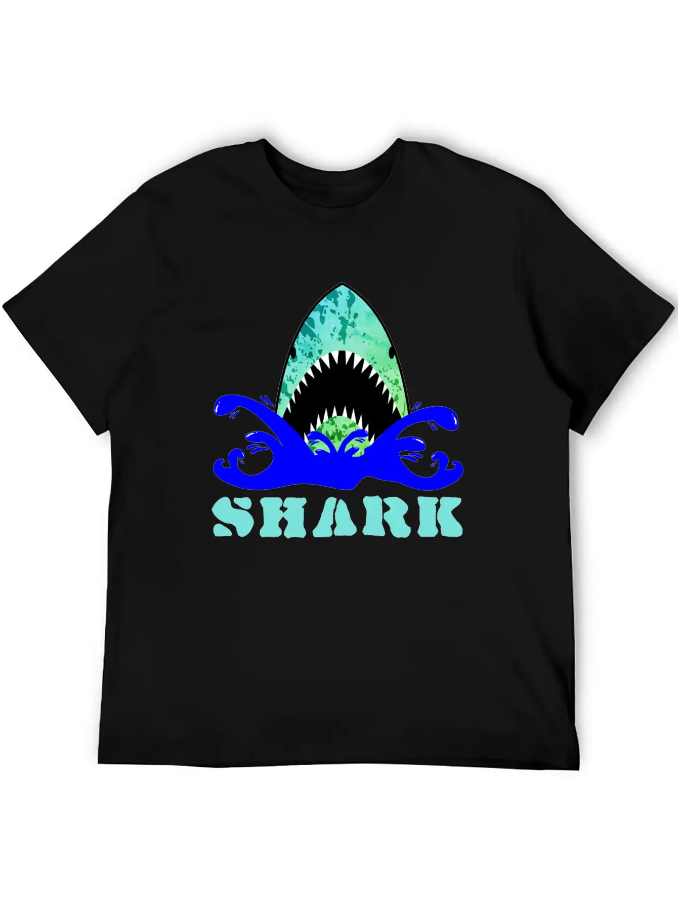 Funny Shark Comfortable Minimalist Graphic Tee – Summer Style Essential