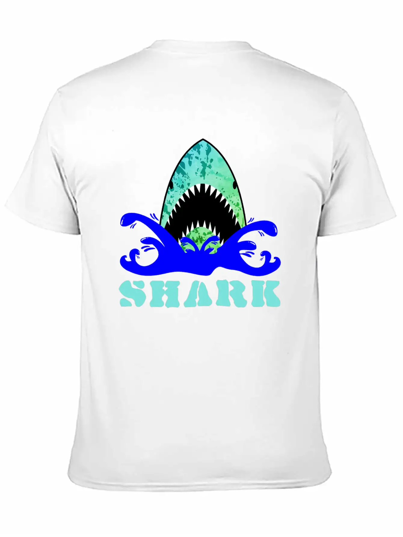 Funny Shark Comfortable Minimalist Graphic Tee – Summer Style Essential
