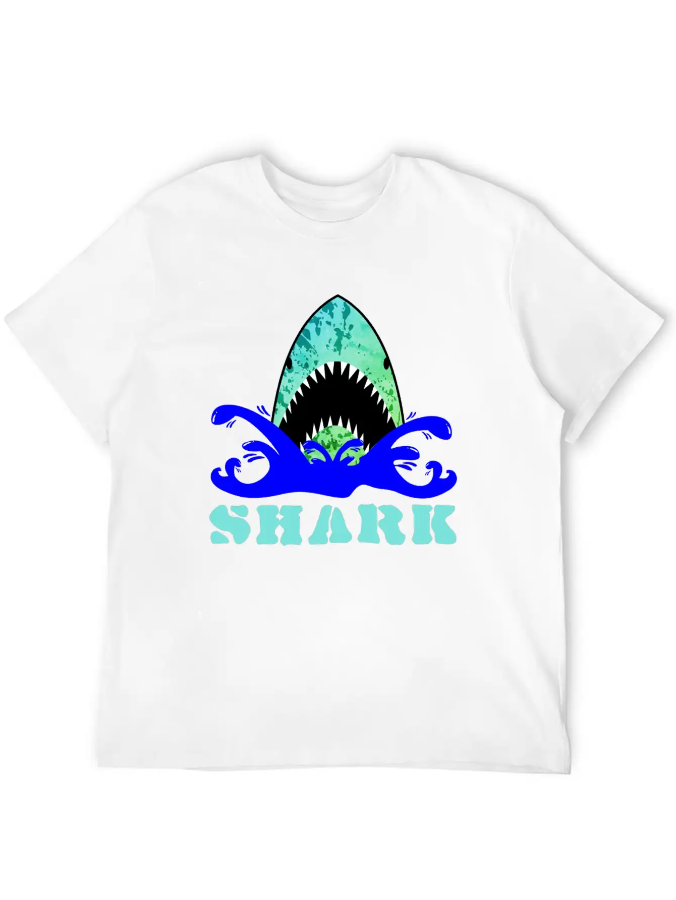 Funny Shark Comfortable Minimalist Graphic Tee – Summer Style Essential