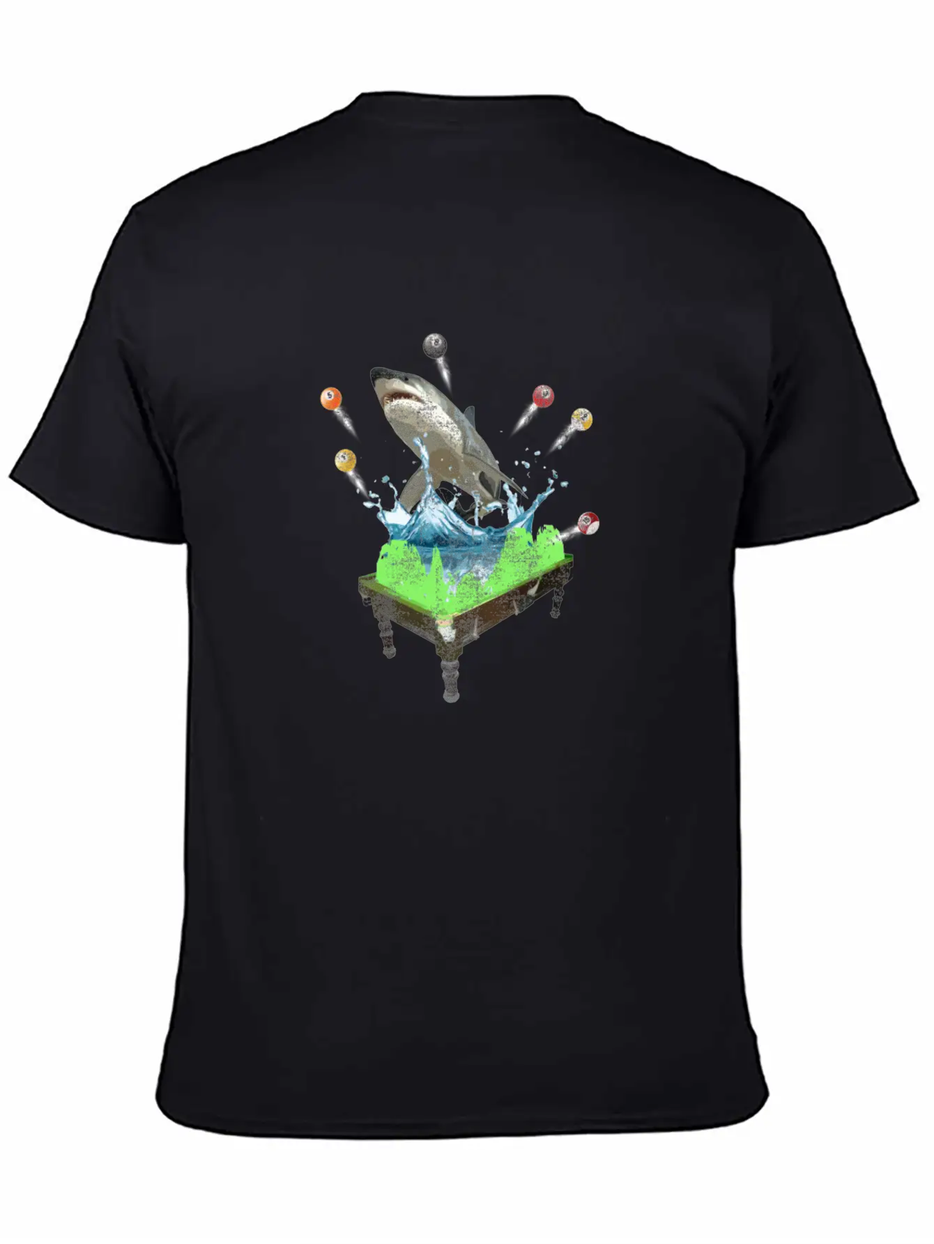 Funny Shark Pool Billiards Snooker Shirts Timeless Short Sleeve Tee – Comfy And Minimalist Design