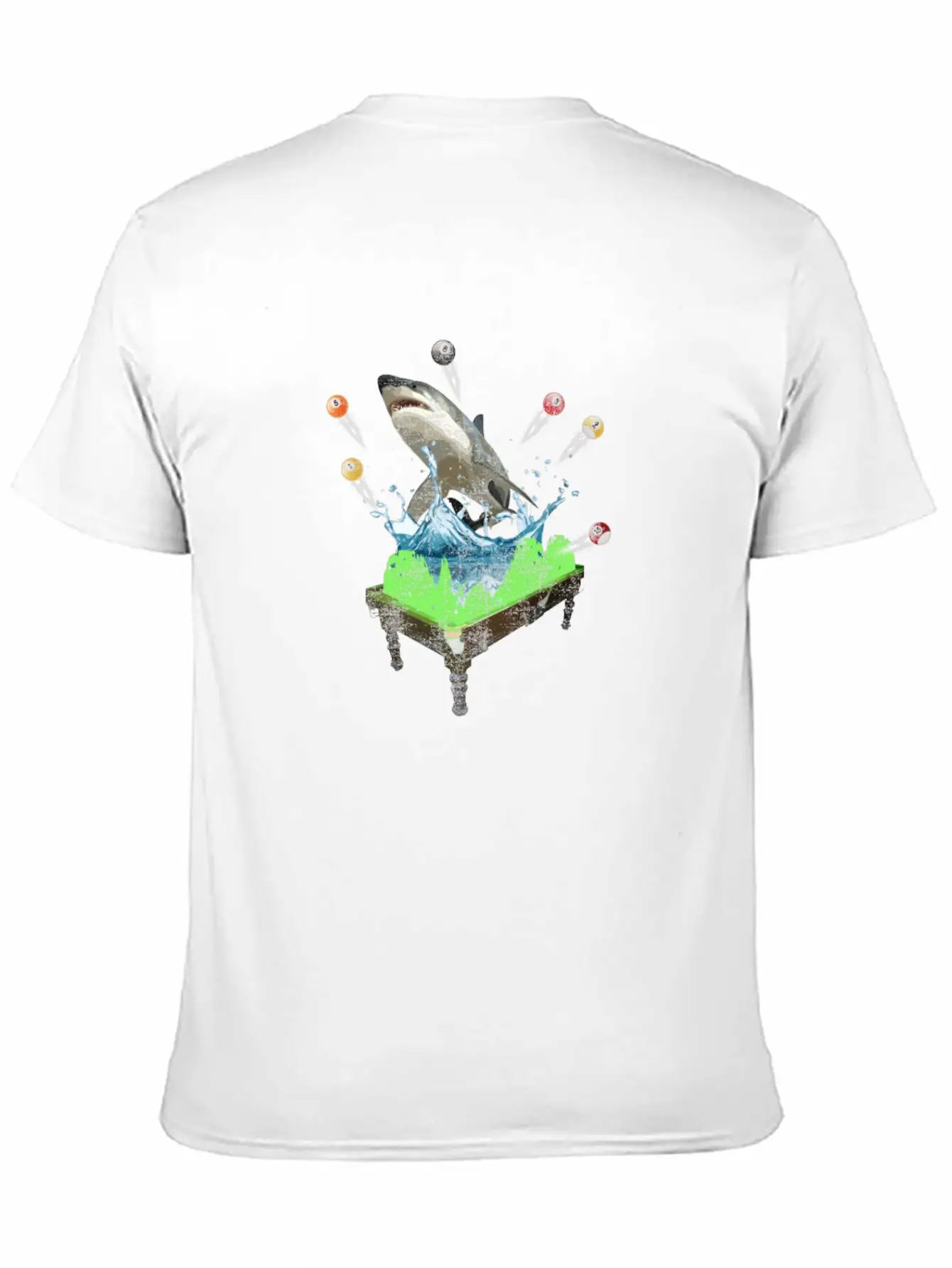 Funny Shark Pool Billiards Snooker Shirts Timeless Short Sleeve Tee – Comfy And Minimalist Design