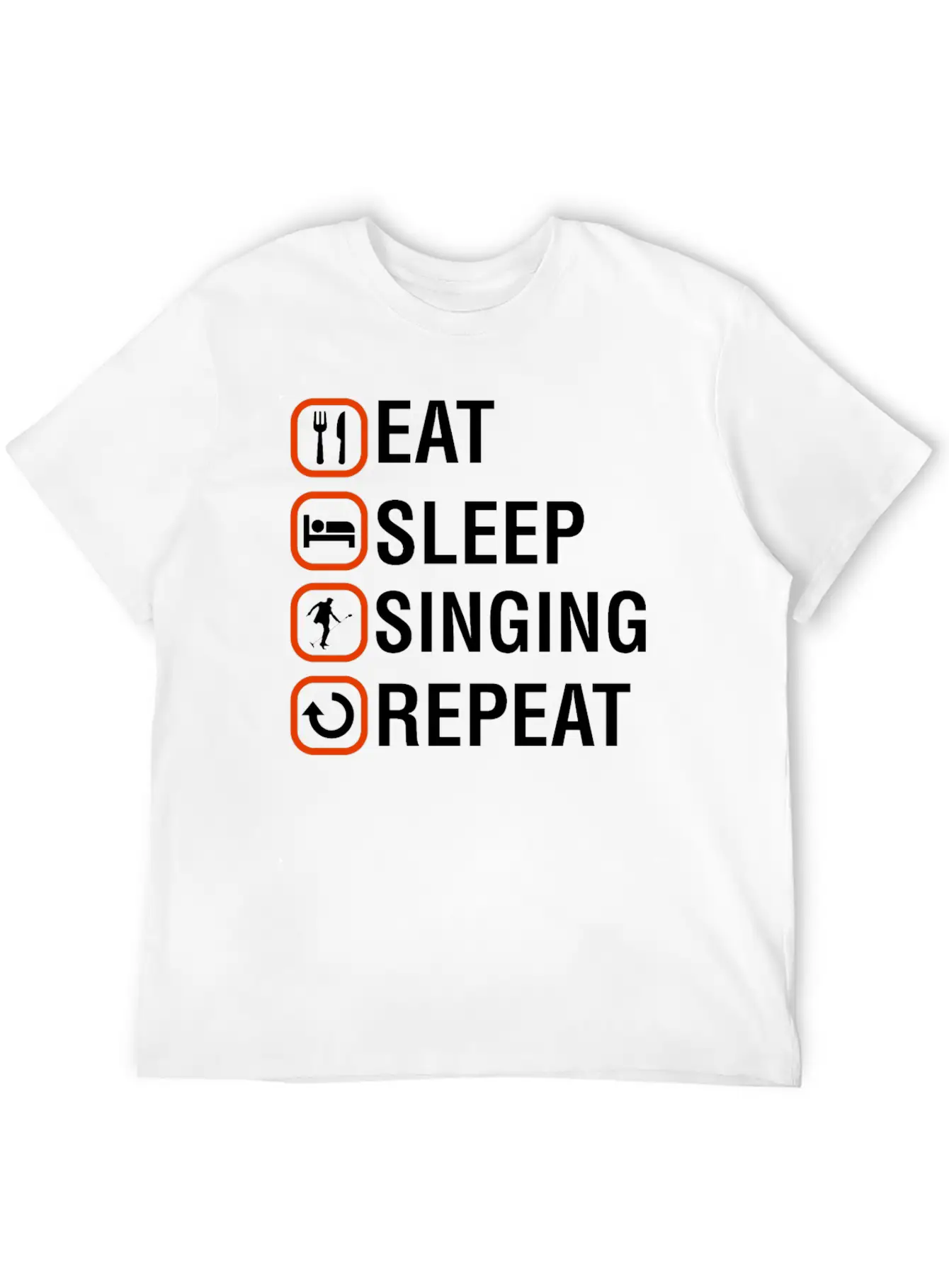 Funny Singing Anniversary Present Stylish Everyday T-Shirt – Unisex Basic Cotton Tee