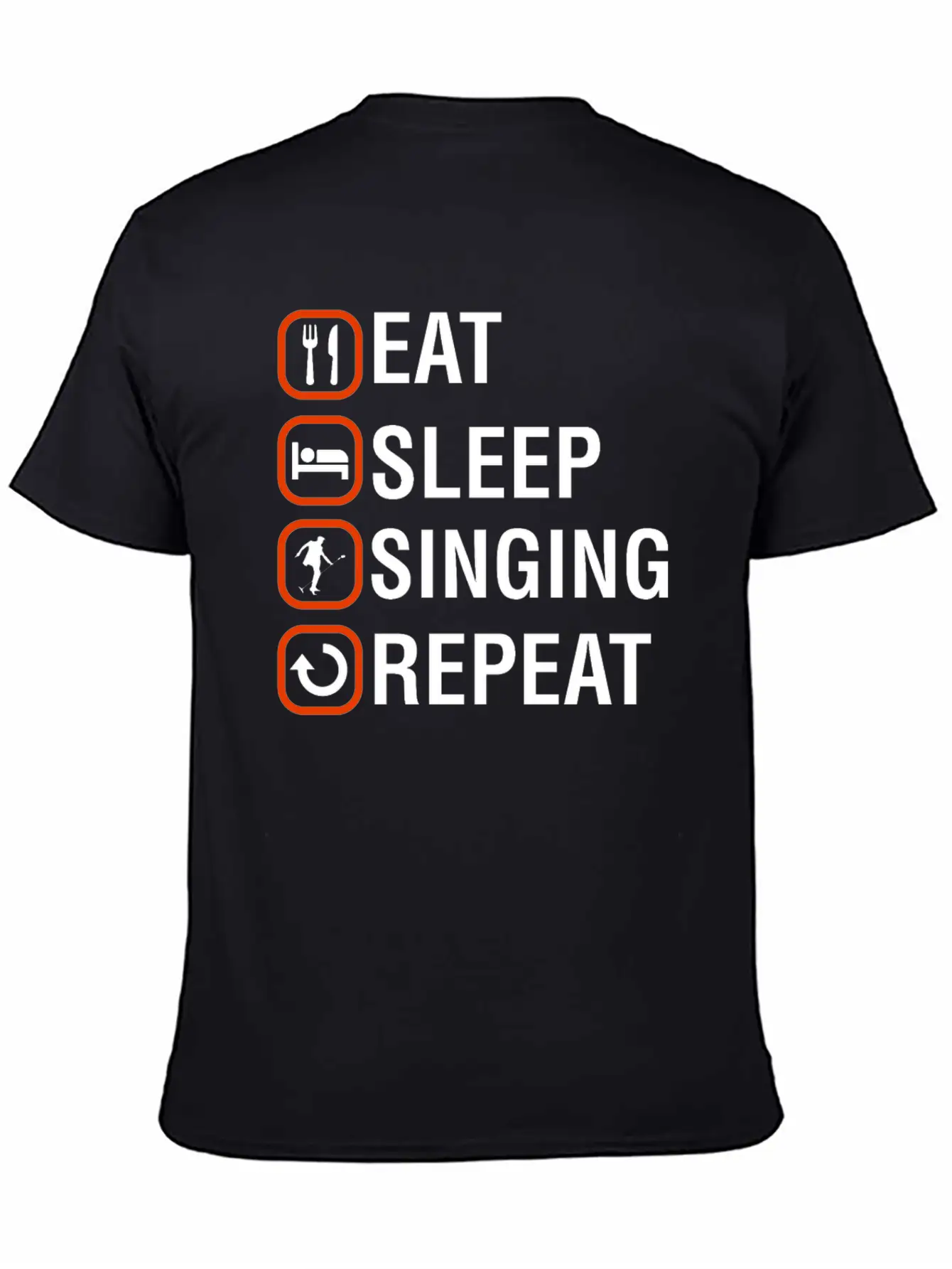 Funny Singing Anniversary Present Stylish Everyday T-Shirt – Unisex Basic Cotton Tee