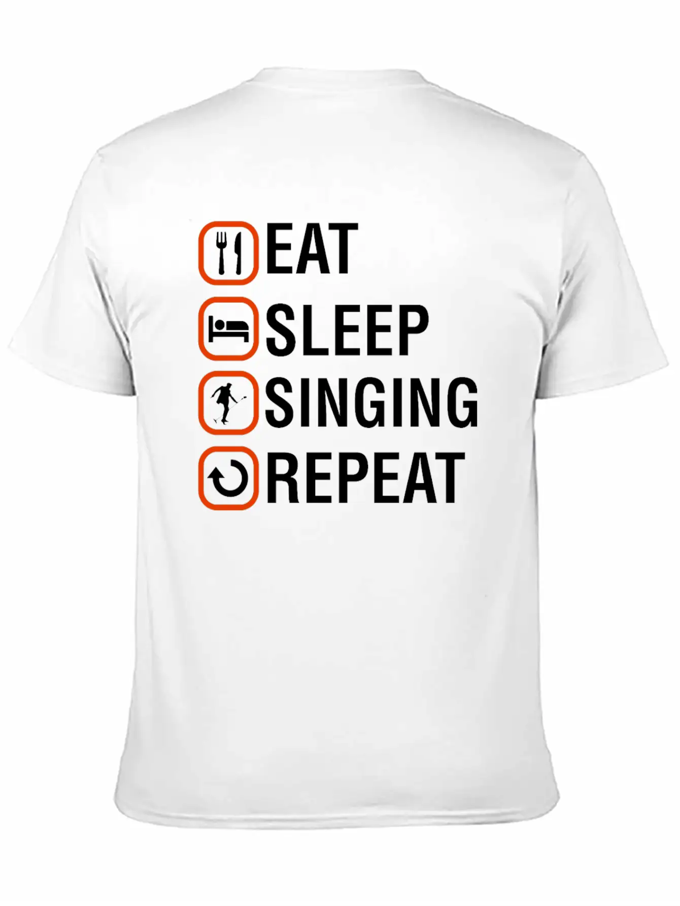 Funny Singing Anniversary Present Stylish Everyday T-Shirt – Unisex Basic Cotton Tee