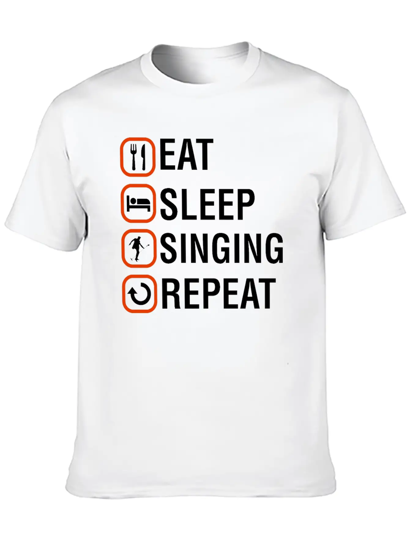 Funny Singing Anniversary Present Stylish Everyday T-Shirt – Unisex Basic Cotton Tee
