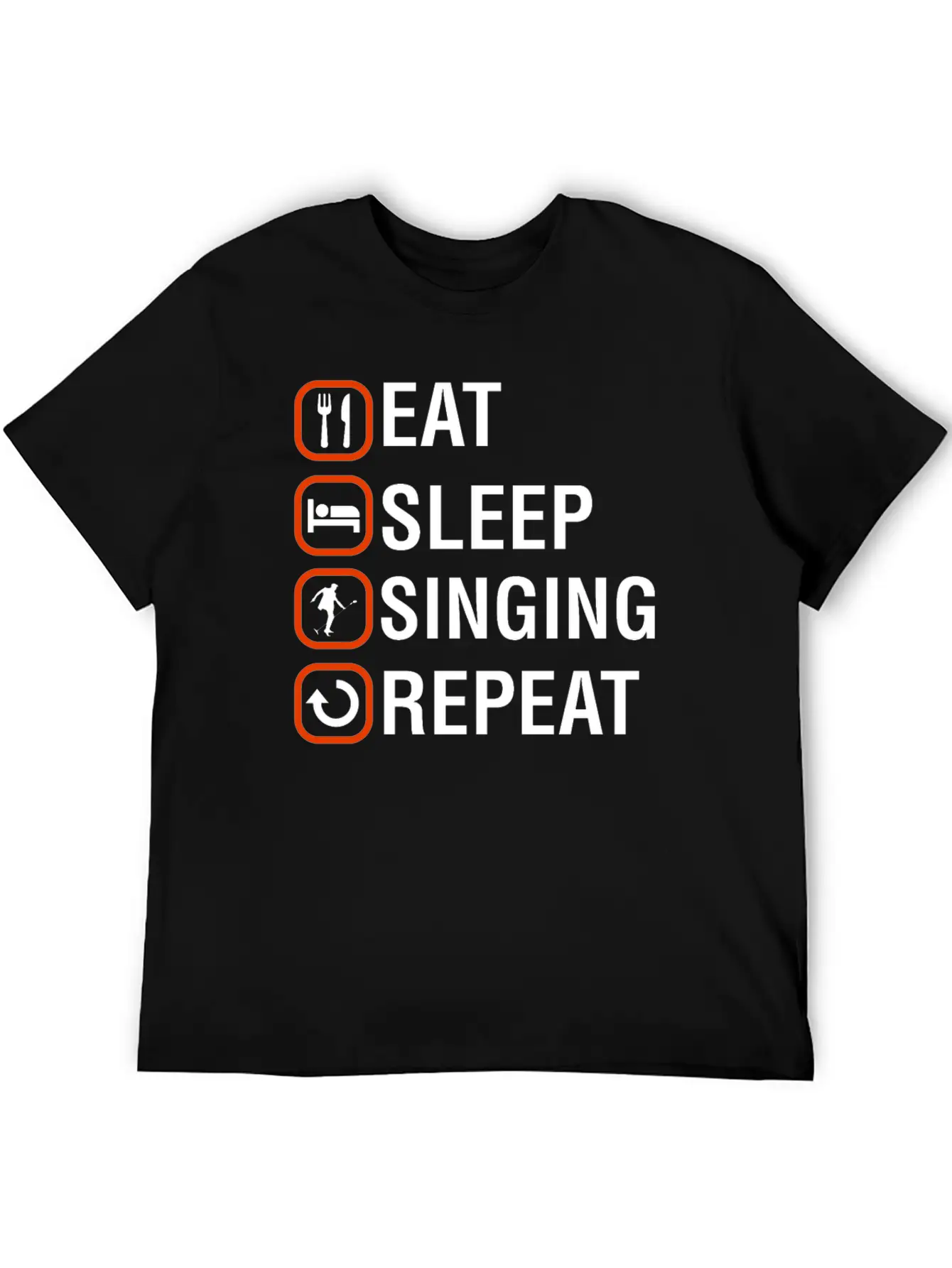 Funny Singing Anniversary Present Stylish Everyday T-Shirt – Unisex Basic Cotton Tee