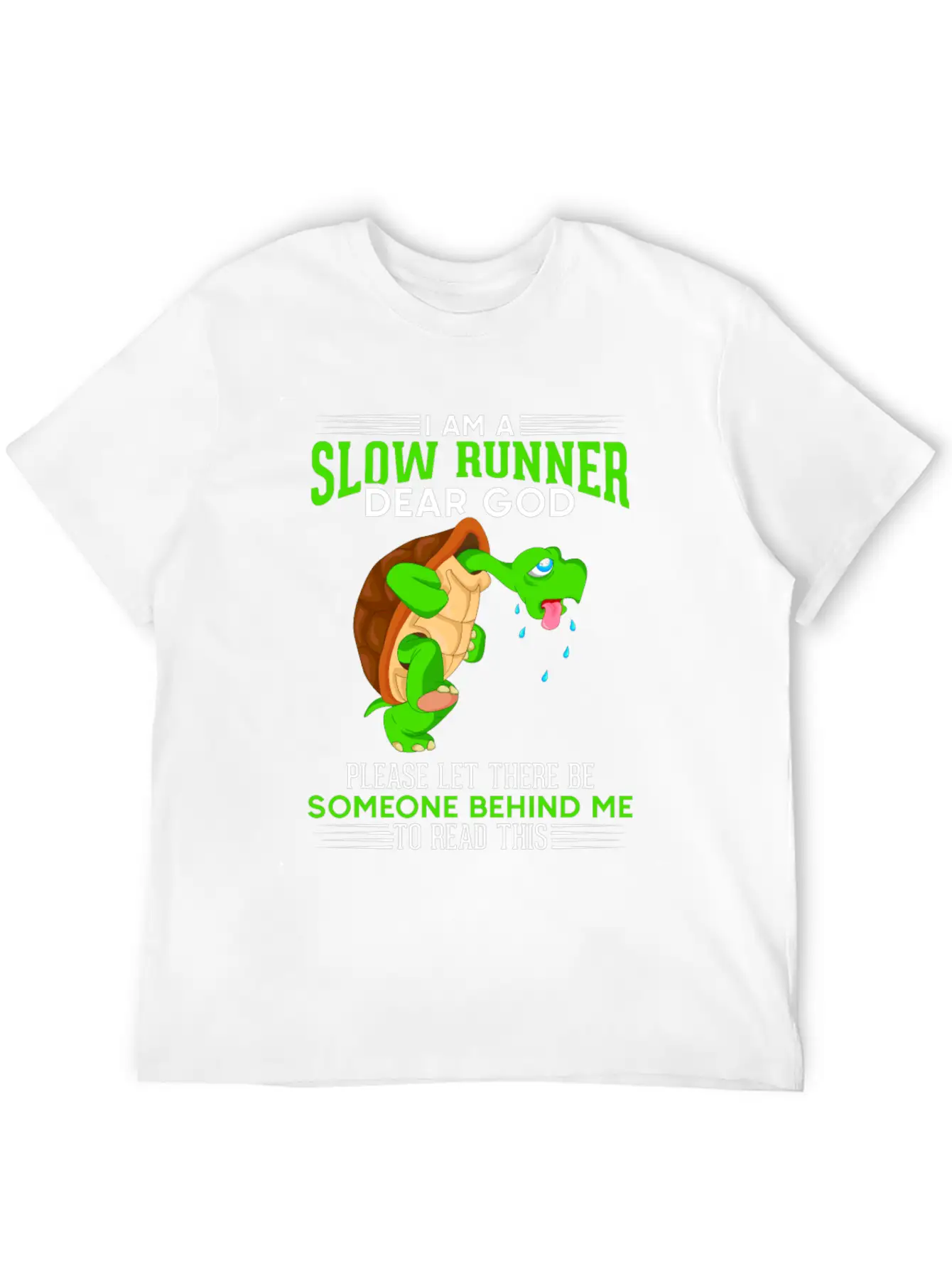 Funny Slow Running Turtle Runner Marathon Humor Basic Graphic T-Shirt – Daily Comfort In Soft Cotton