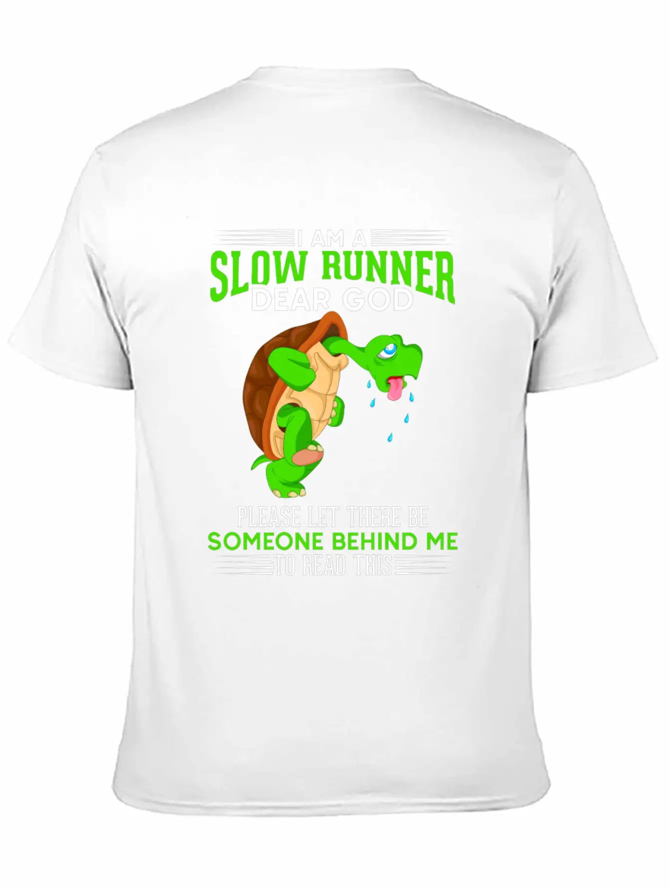 Funny Slow Running Turtle Runner Marathon Humor Basic Graphic T-Shirt – Daily Comfort In Soft Cotton