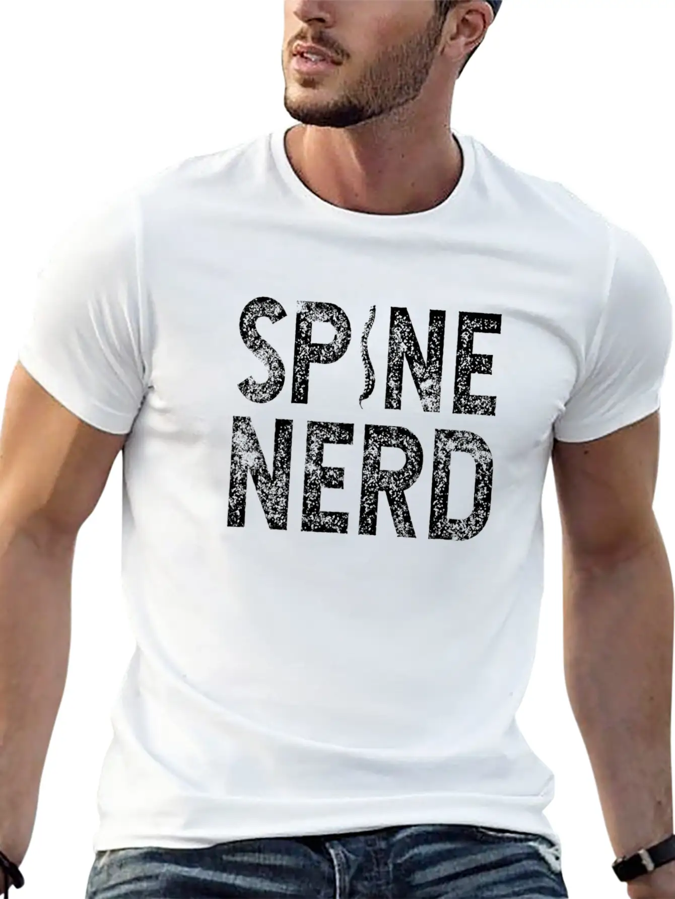 Funny Spine Nerd Chiropractor Student Gift Comfortable Minimalist Graphic Tee – Summer Style Essential