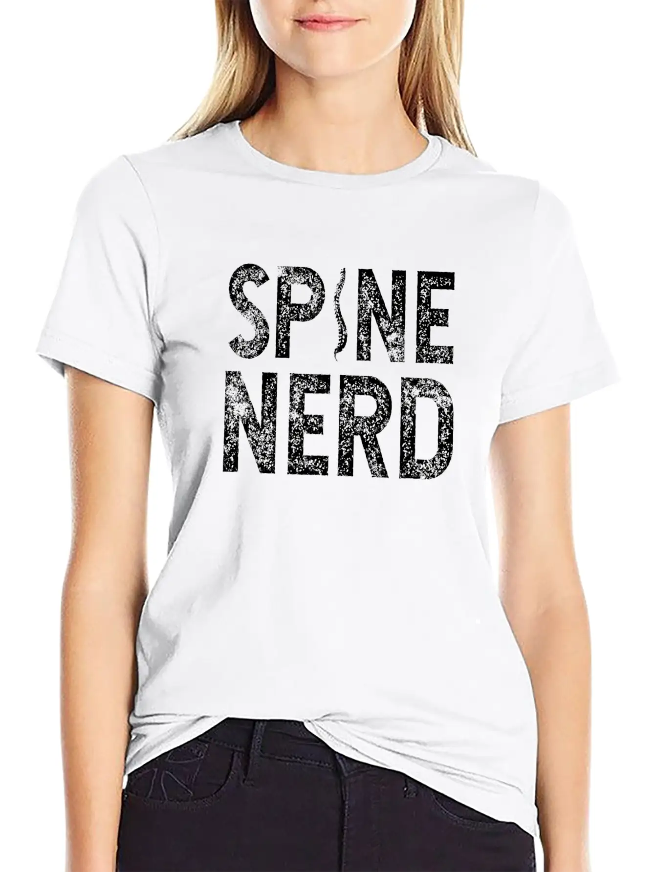 Funny Spine Nerd Chiropractor Student Gift Comfortable Minimalist Graphic Tee – Summer Style Essential