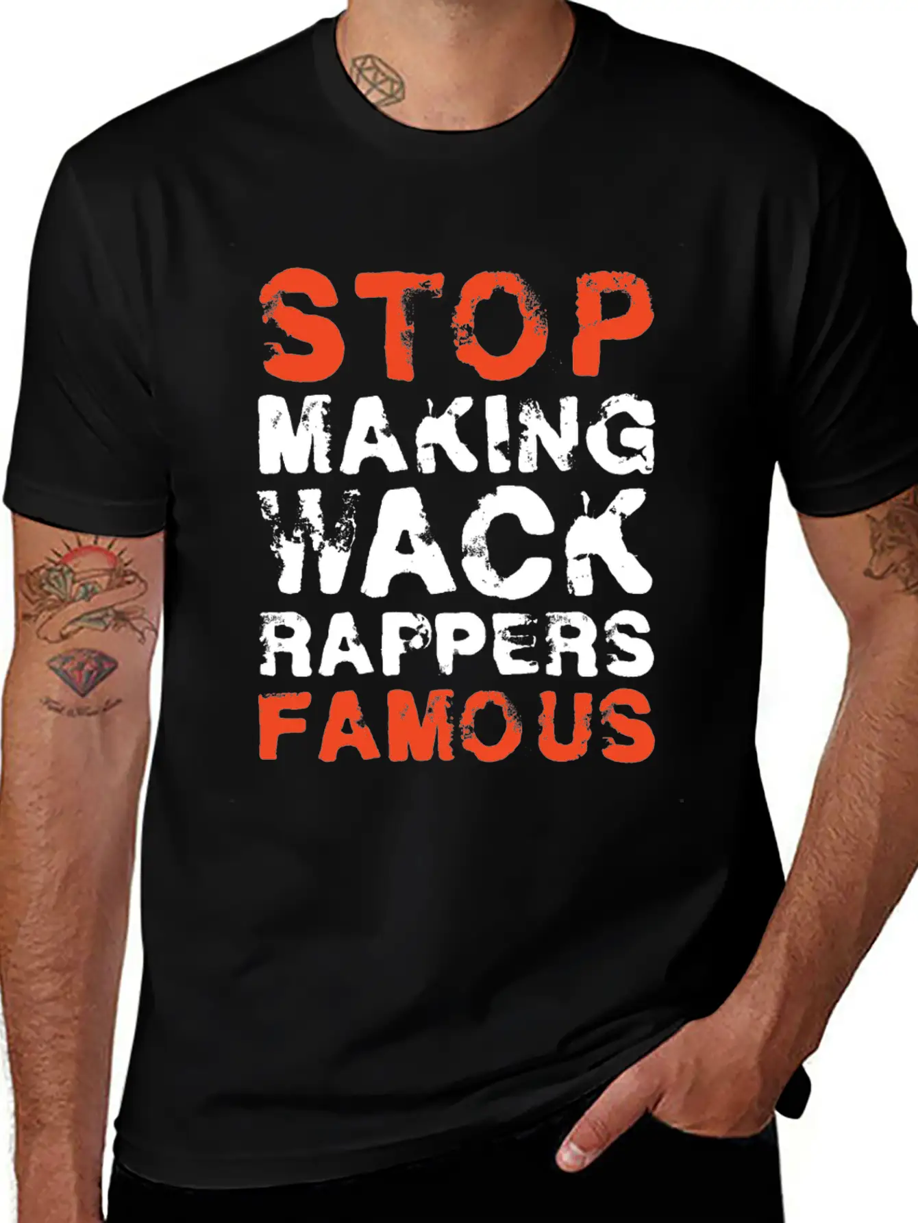Funny Stop Making Wack Rappers Famous Rap Gift Comfortable Minimalist Graphic Tee – Summer Style Essential