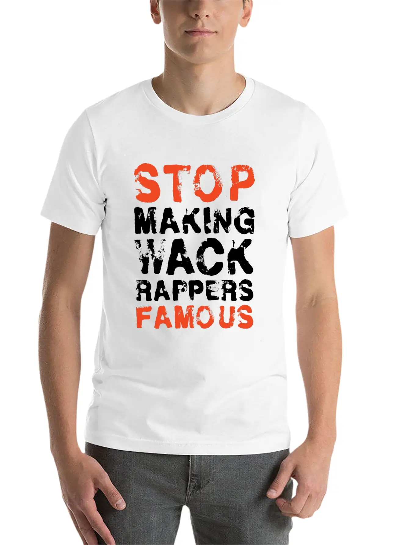 Funny Stop Making Wack Rappers Famous Rap Gift Comfortable Minimalist Graphic Tee – Summer Style Essential