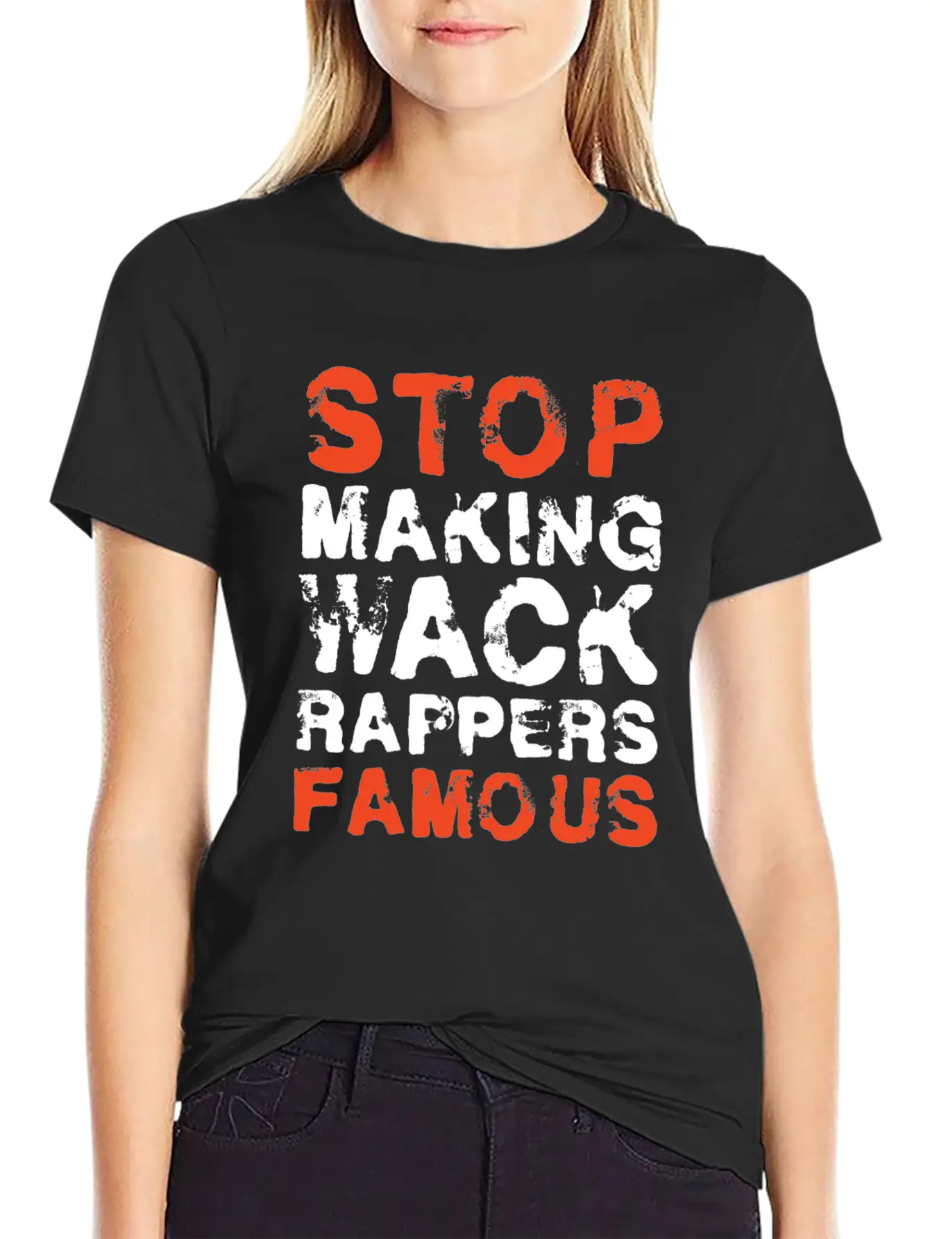 Funny Stop Making Wack Rappers Famous Rap Gift Comfortable Minimalist Graphic Tee – Summer Style Essential