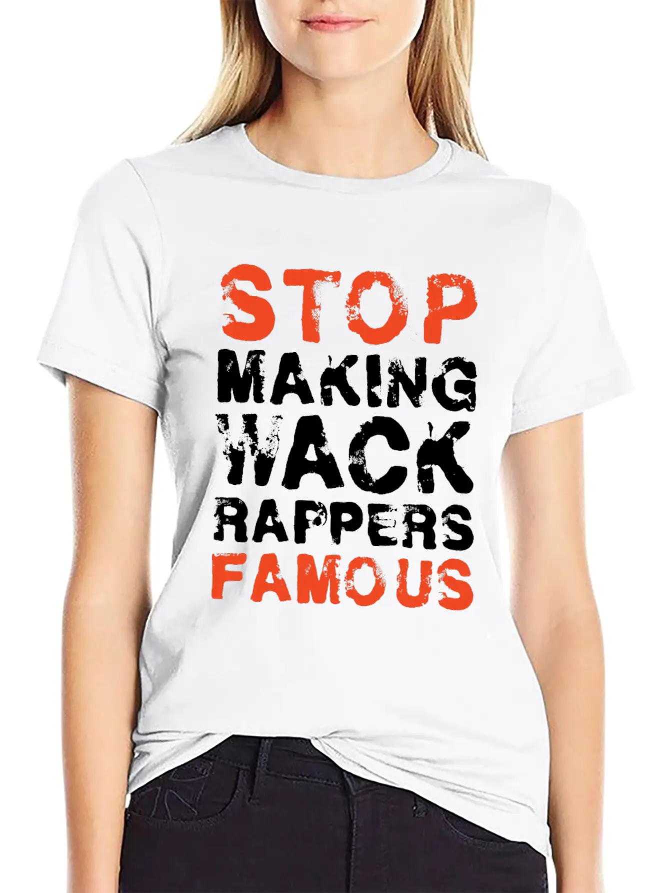 Funny Stop Making Wack Rappers Famous Rap Gift Comfortable Minimalist Graphic Tee – Summer Style Essential