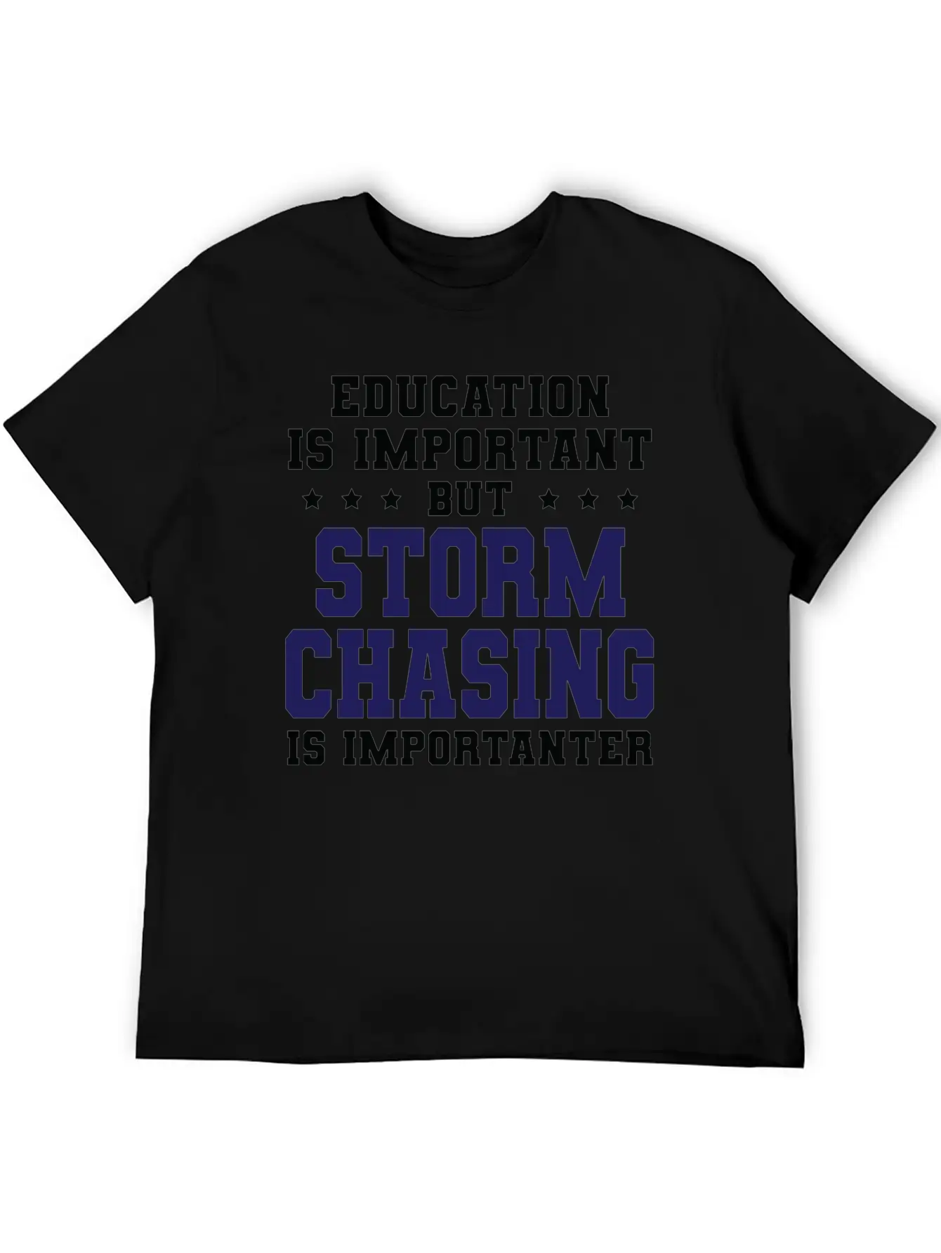 Funny Storm Chasing Is Importanter Stylish Everyday T-Shirt – Unisex Basic Cotton Tee