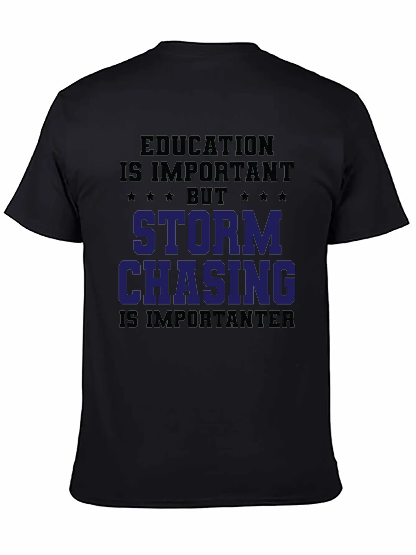 Funny Storm Chasing Is Importanter Stylish Everyday T-Shirt – Unisex Basic Cotton Tee