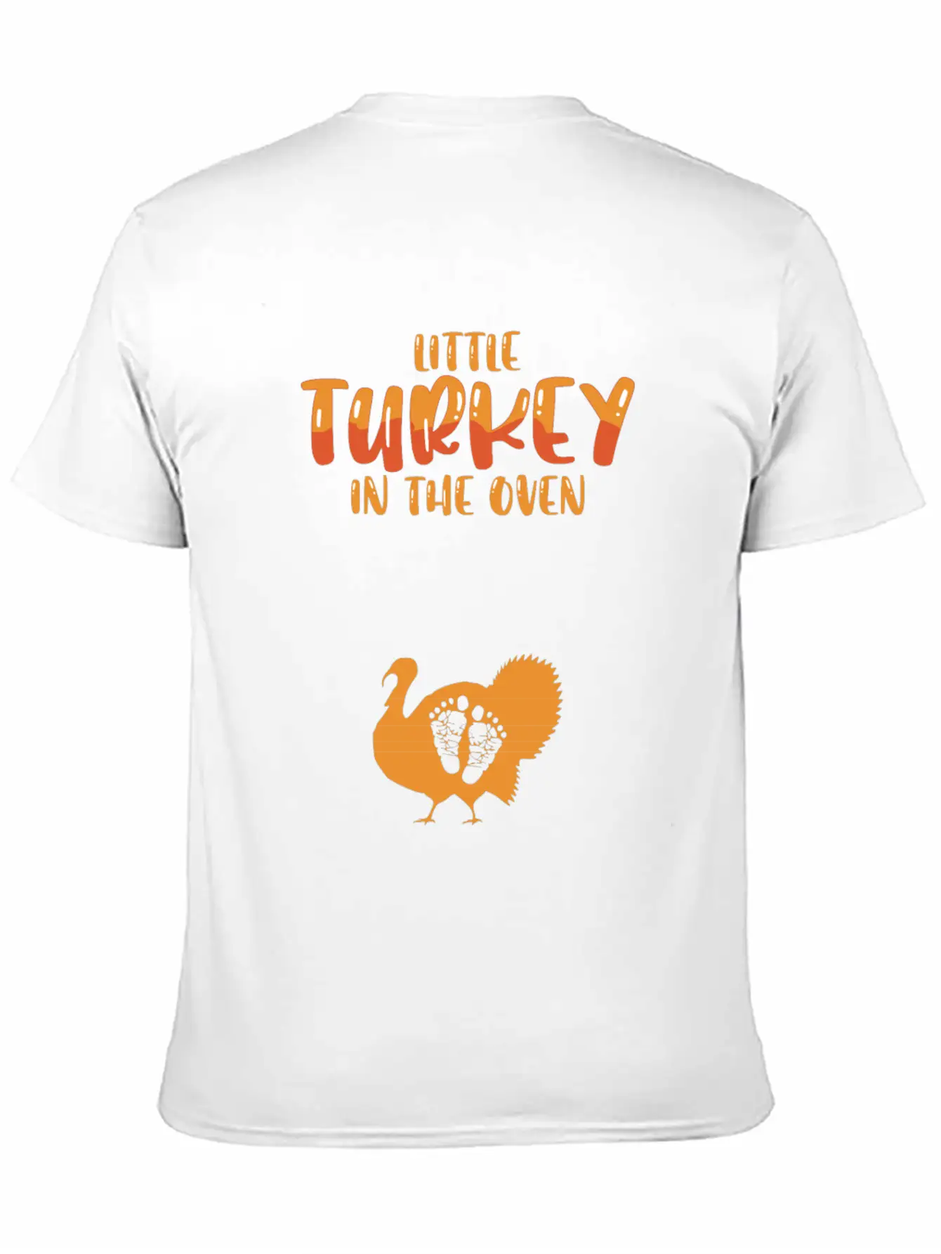 Funny Thanksgiving Pregnancy Announcement Turkey Unisex Casual T-Shirt – Clean Design For Daily Comfort