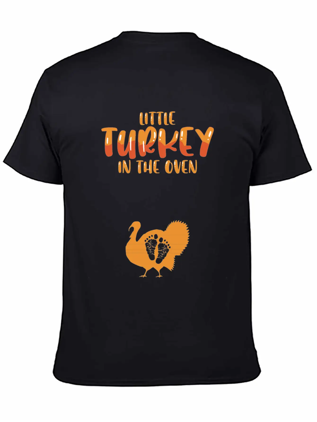 Funny Thanksgiving Pregnancy Announcement Turkey Unisex Casual T-Shirt – Clean Design For Daily Comfort