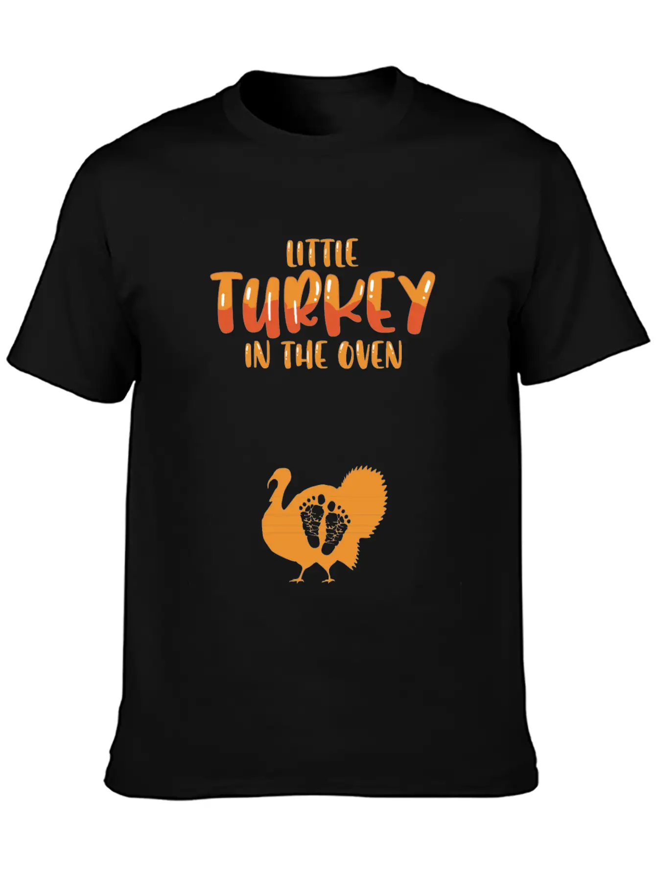 Funny Thanksgiving Pregnancy Announcement Turkey Unisex Casual T-Shirt – Clean Design For Daily Comfort