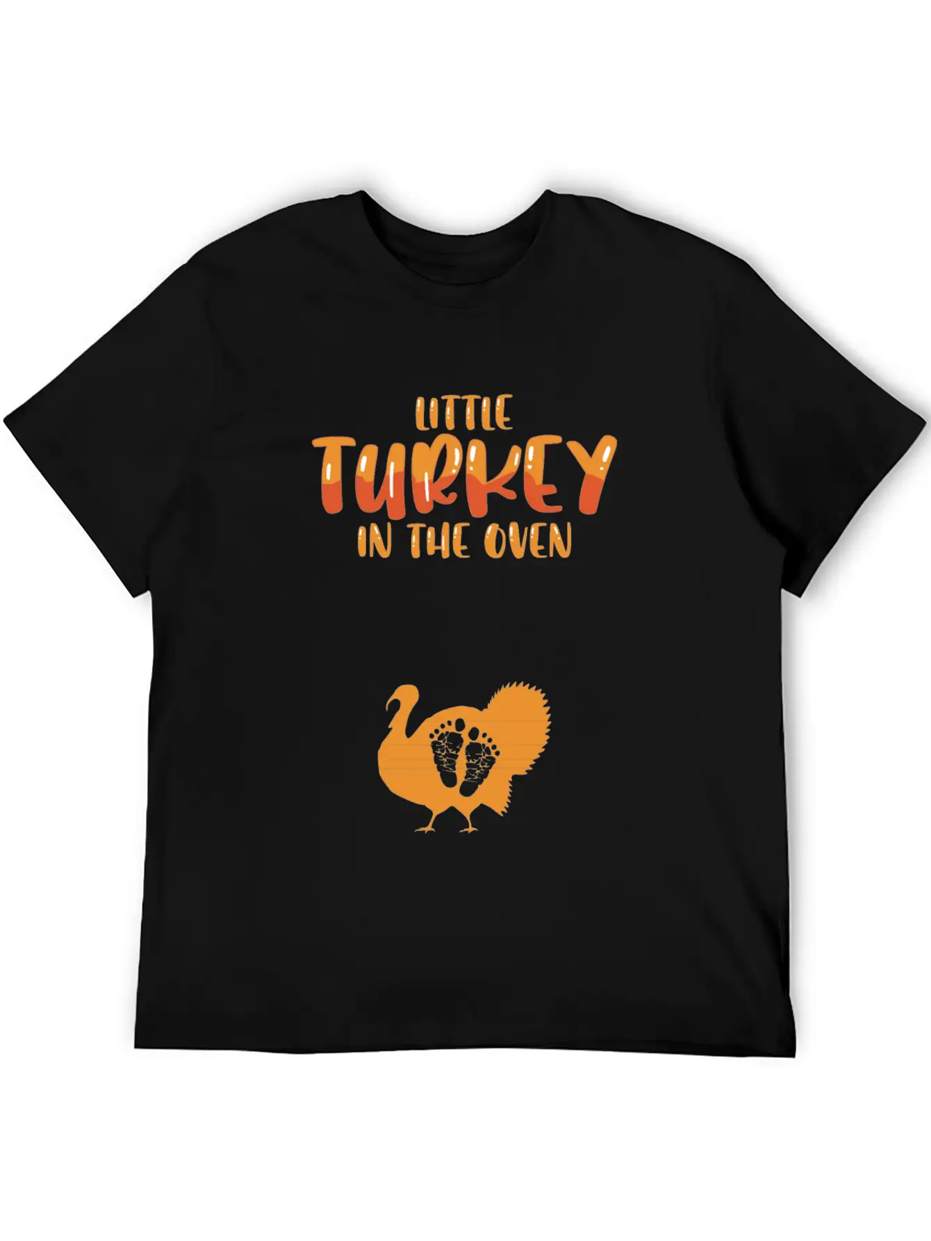 Funny Thanksgiving Pregnancy Announcement Turkey Unisex Casual T-Shirt – Clean Design For Daily Comfort