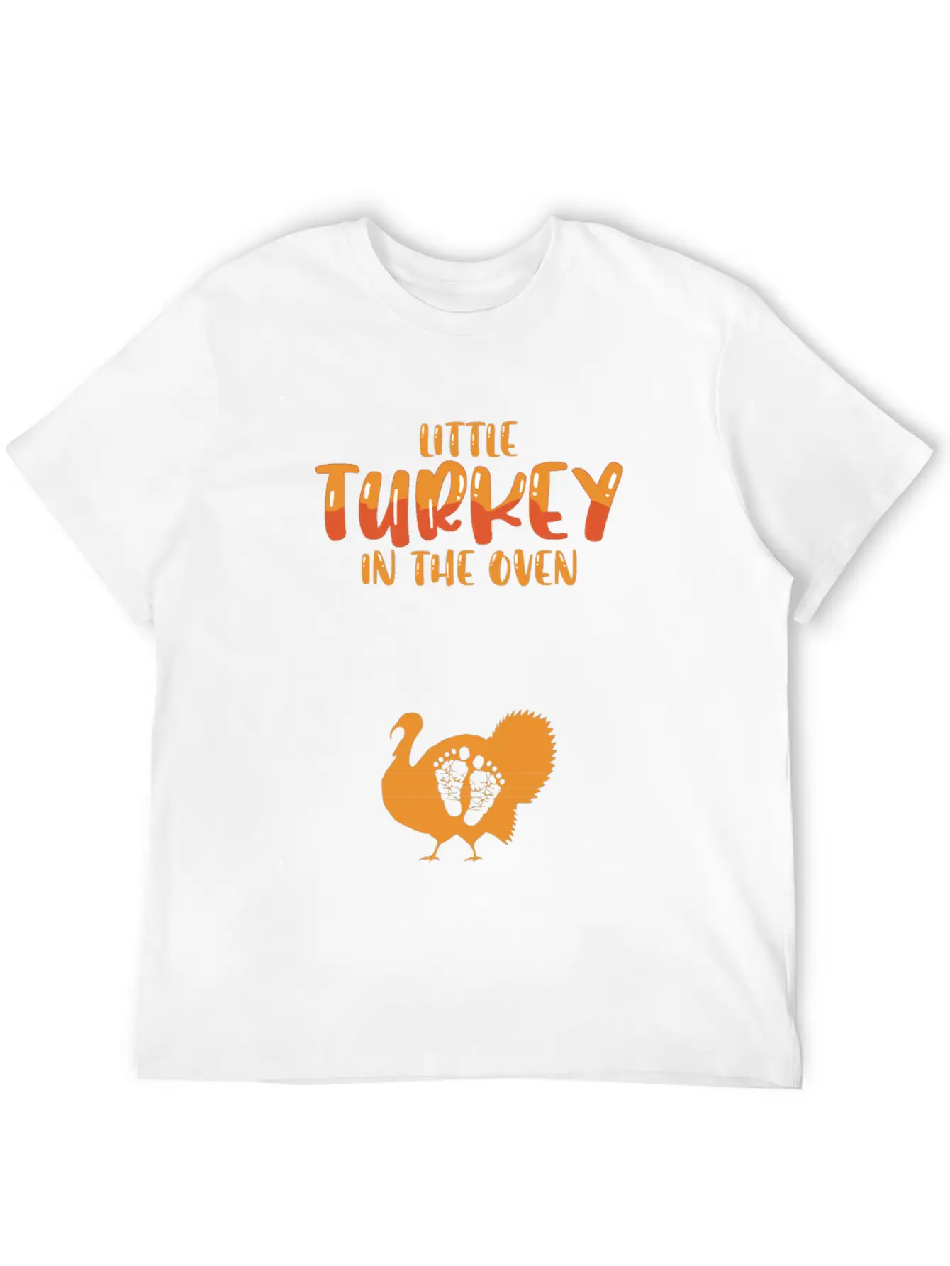 Funny Thanksgiving Pregnancy Announcement Turkey Unisex Casual T-Shirt – Clean Design For Daily Comfort