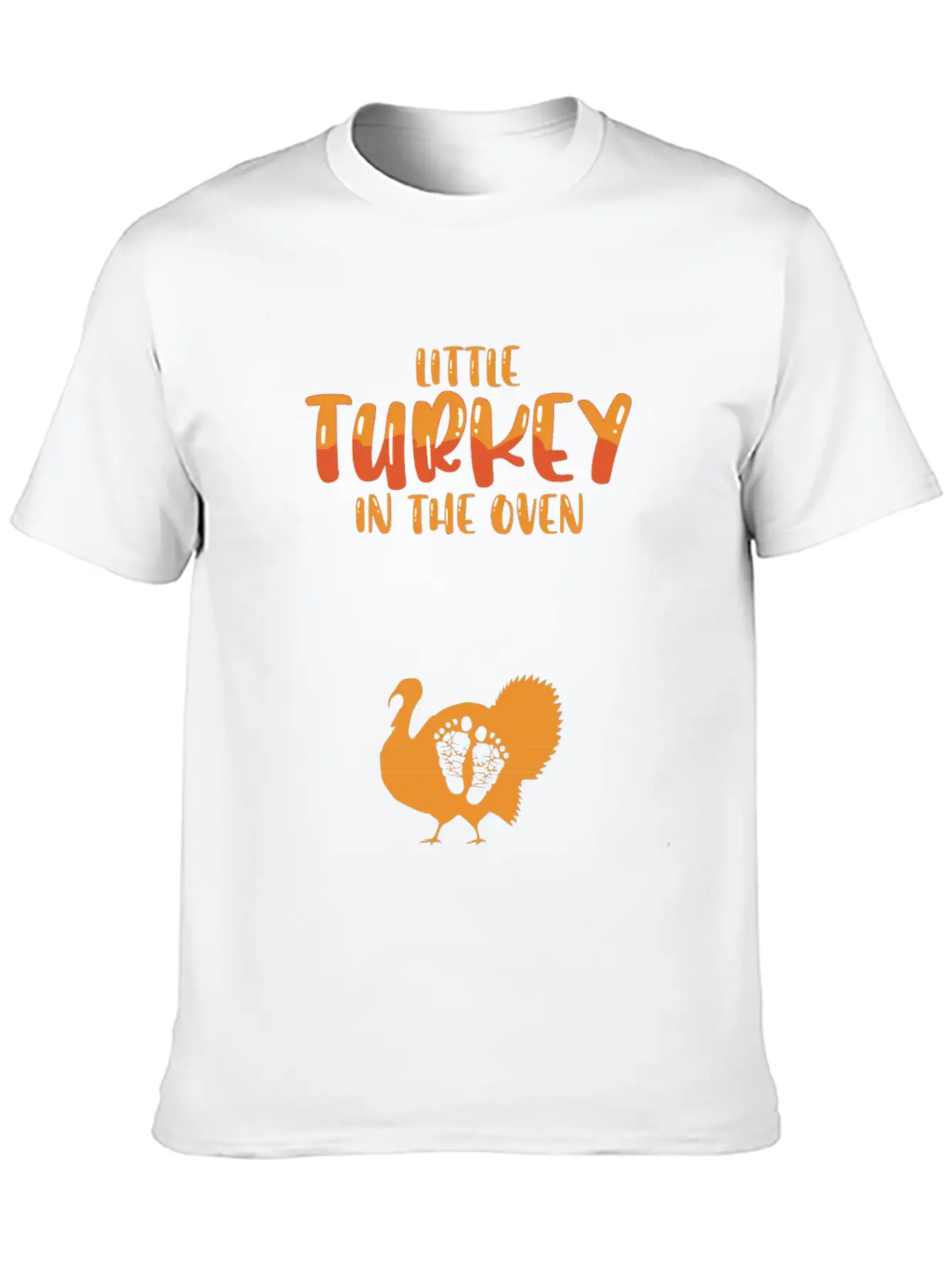 Funny Thanksgiving Pregnancy Announcement Turkey Unisex Casual T-Shirt – Clean Design For Daily Comfort