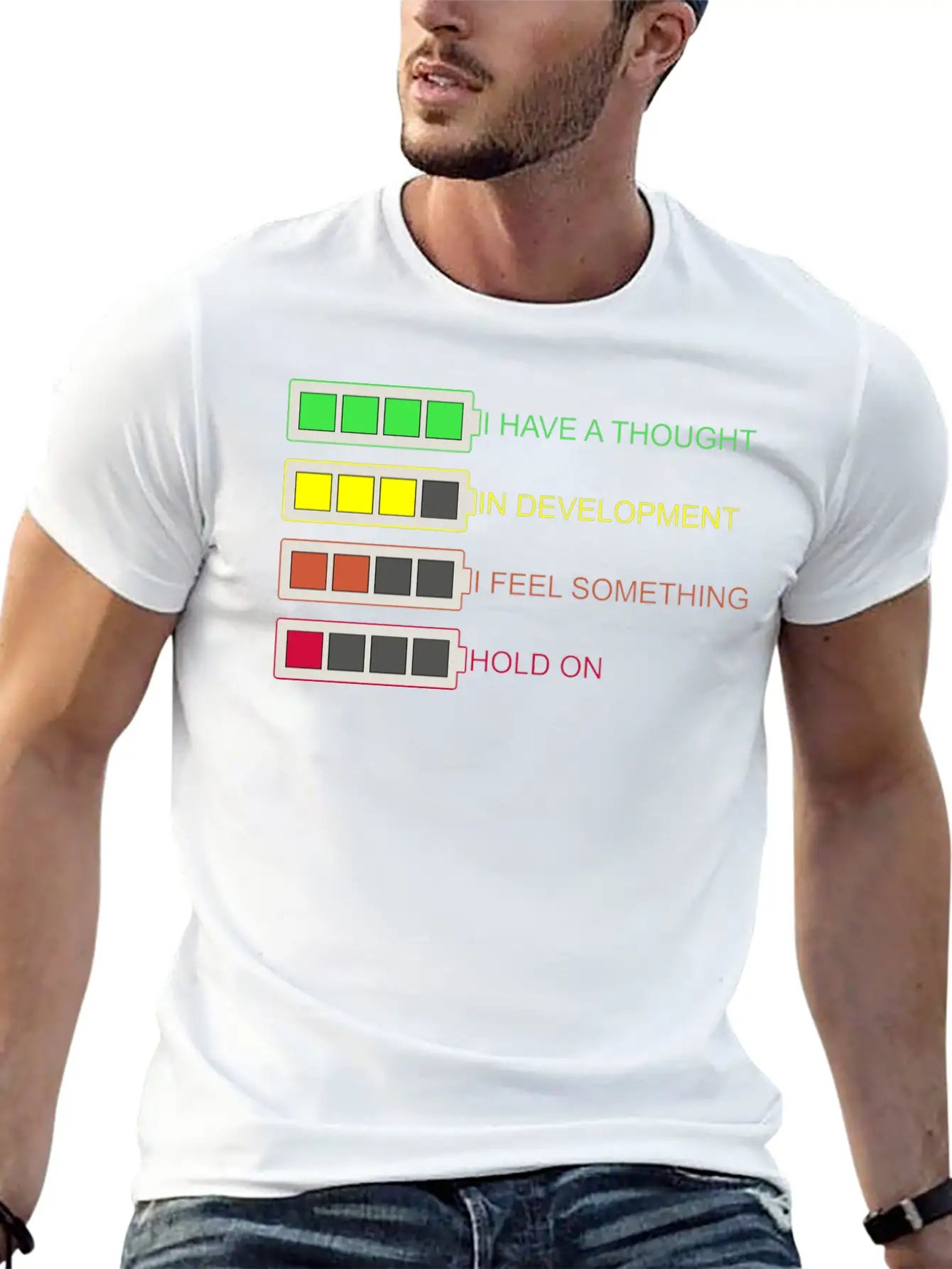 Funny Thinker Graphic Essential Unisex Summer Tee – Soft Cotton Casual Fit