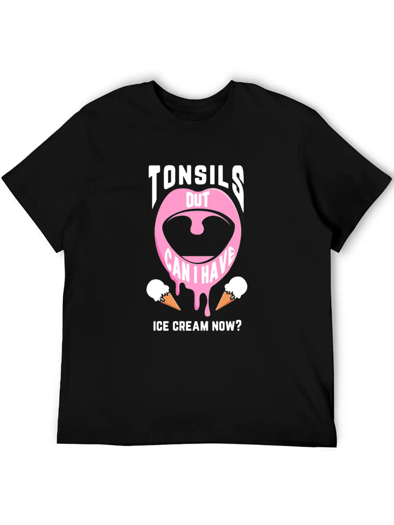 Funny Tonsil Removal Surgery Ice Cream Get Well Recovery 1 Timeless Short Sleeve Tee – Comfy And Minimalist Design