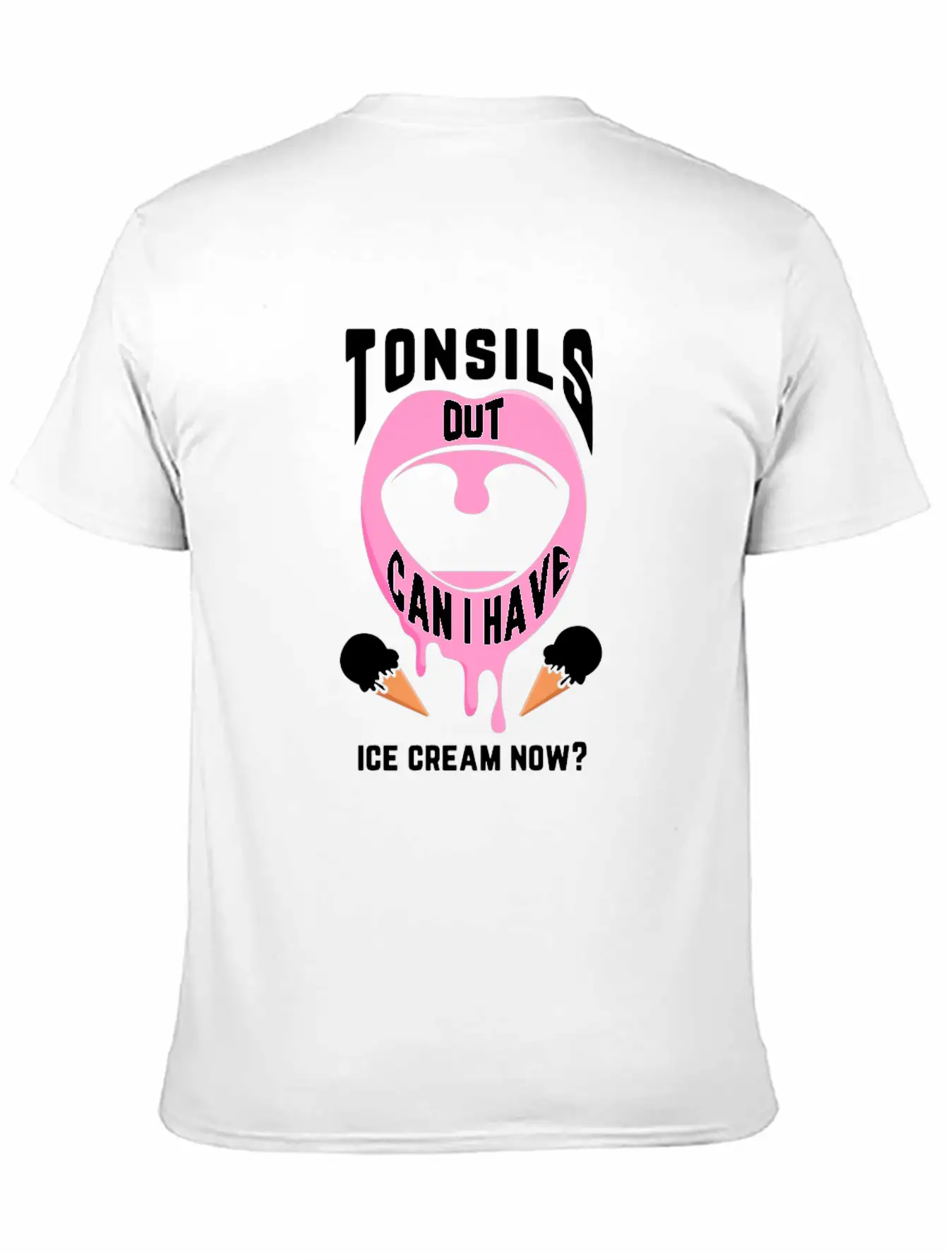 Funny Tonsil Removal Surgery Ice Cream Get Well Recovery 1 Timeless Short Sleeve Tee – Comfy And Minimalist Design