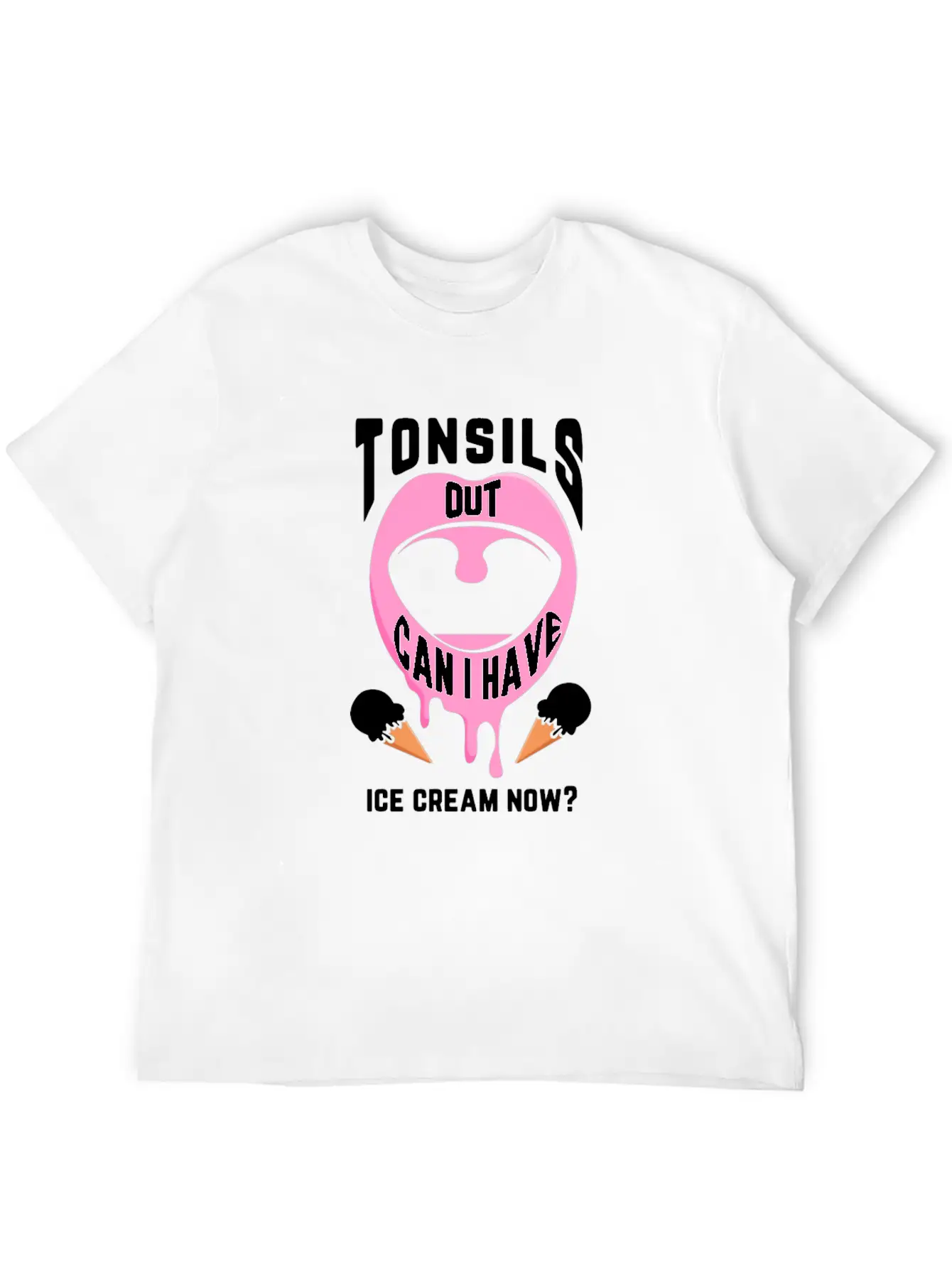 Funny Tonsil Removal Surgery Ice Cream Get Well Recovery 1 Timeless Short Sleeve Tee – Comfy And Minimalist Design