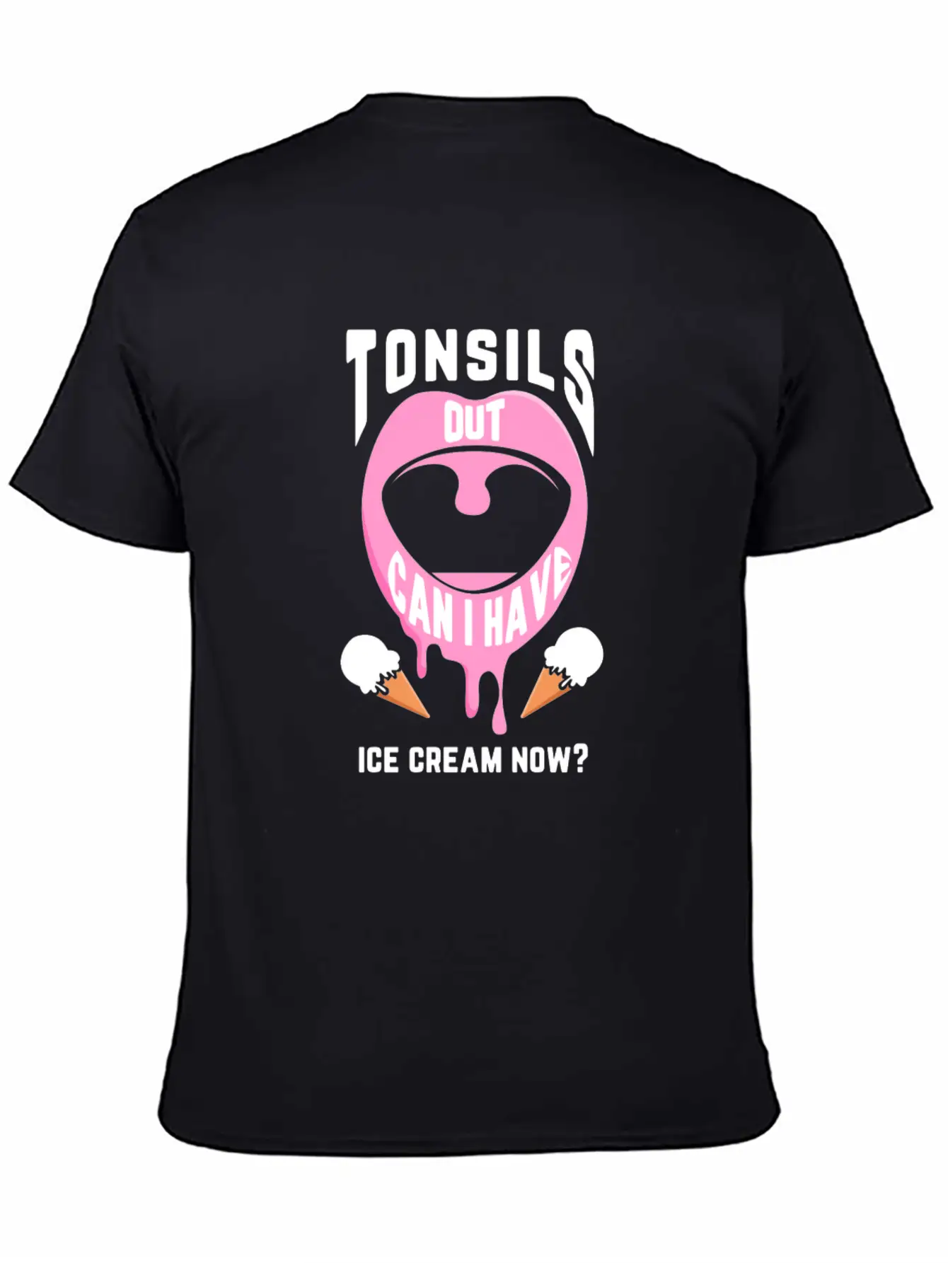 Funny Tonsil Removal Surgery Ice Cream Get Well Recovery 1 Timeless Short Sleeve Tee – Comfy And Minimalist Design