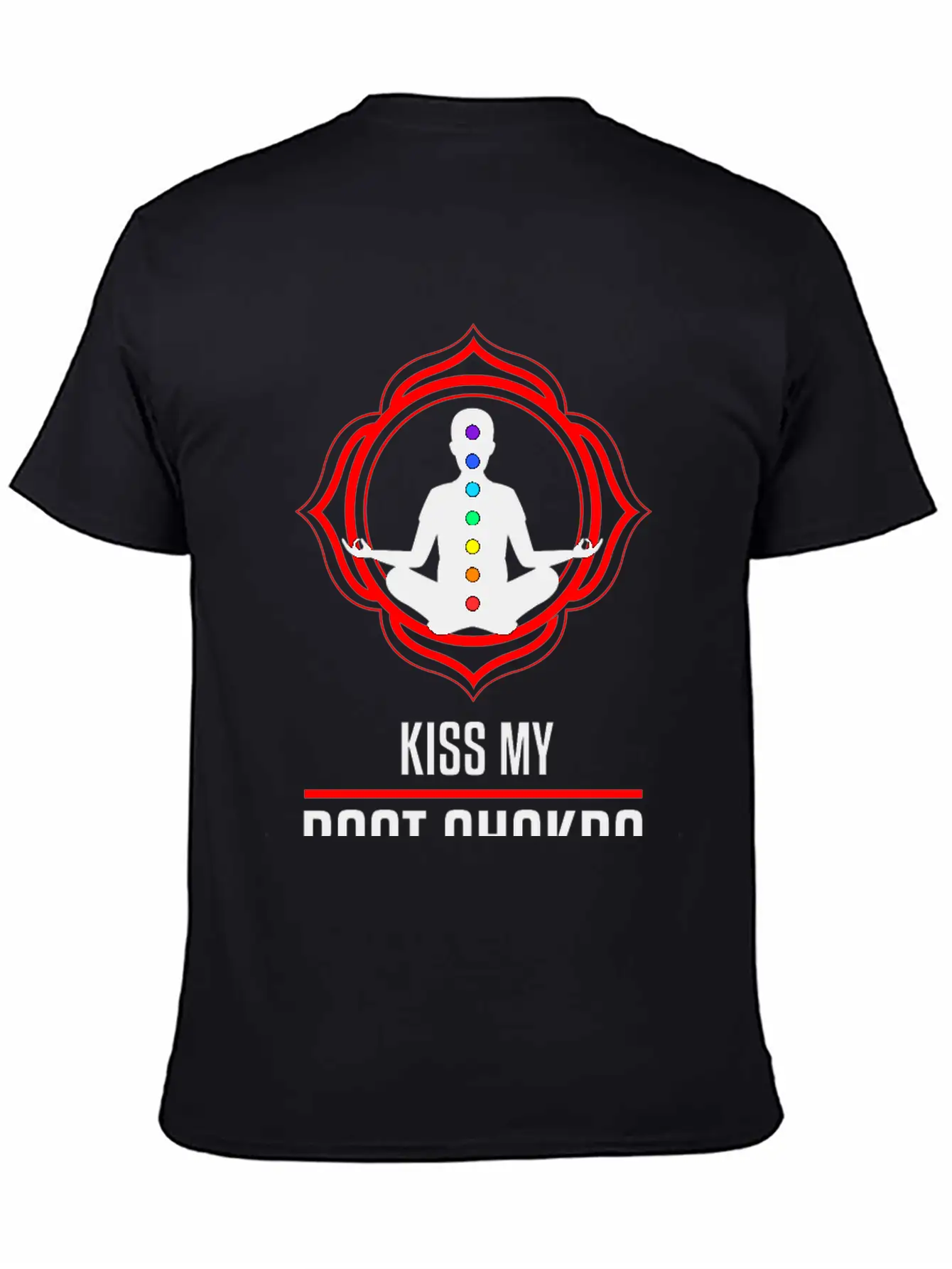 Funny Zen Yoga Lover Kiss My Root Chakra Yogi Gift Basic Graphic T-Shirt – Daily Comfort In Soft Cotton