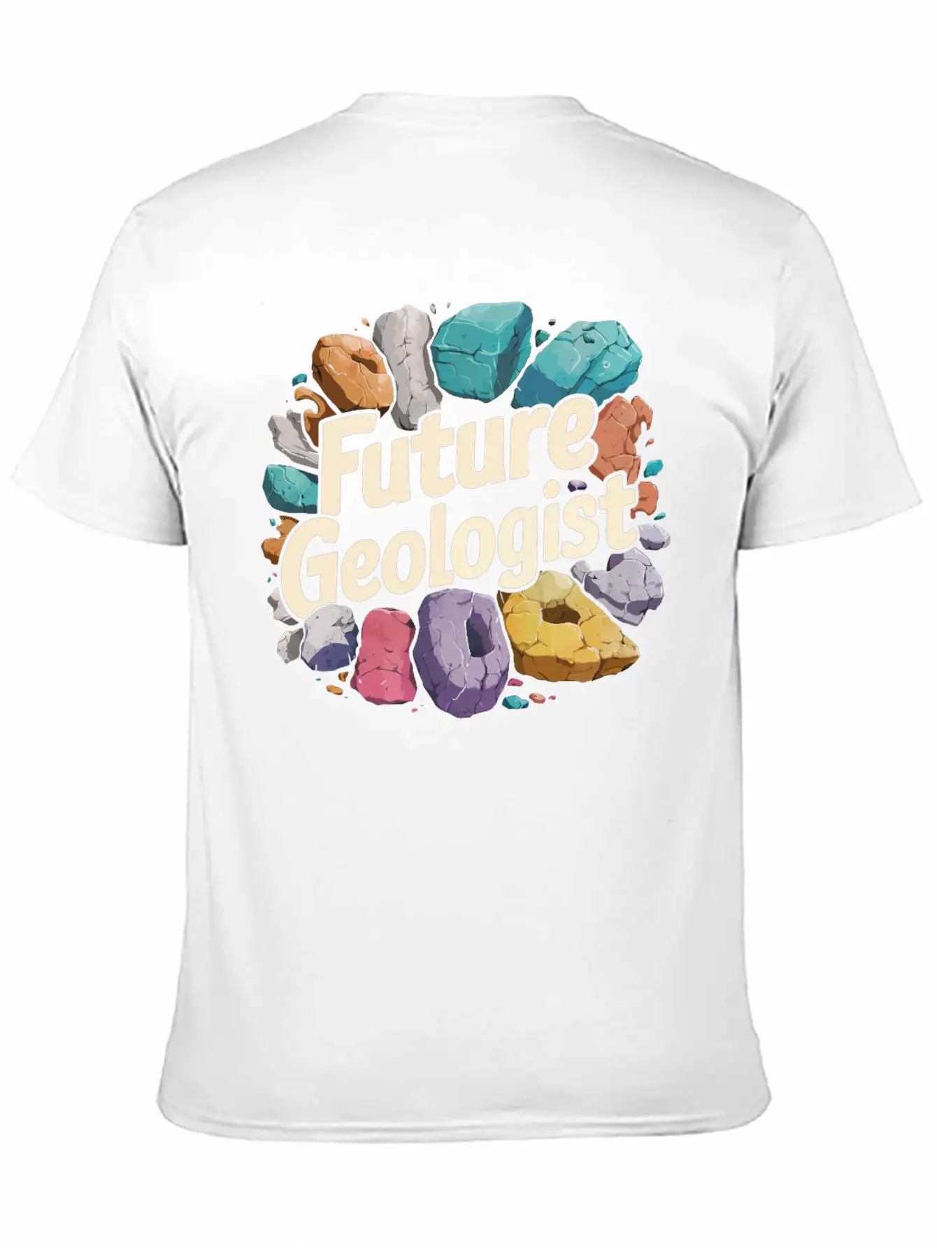 Future Geologist Rock On Unisex Short Sleeve Soft Cotton T-Shirt – Casual Everyday Wear