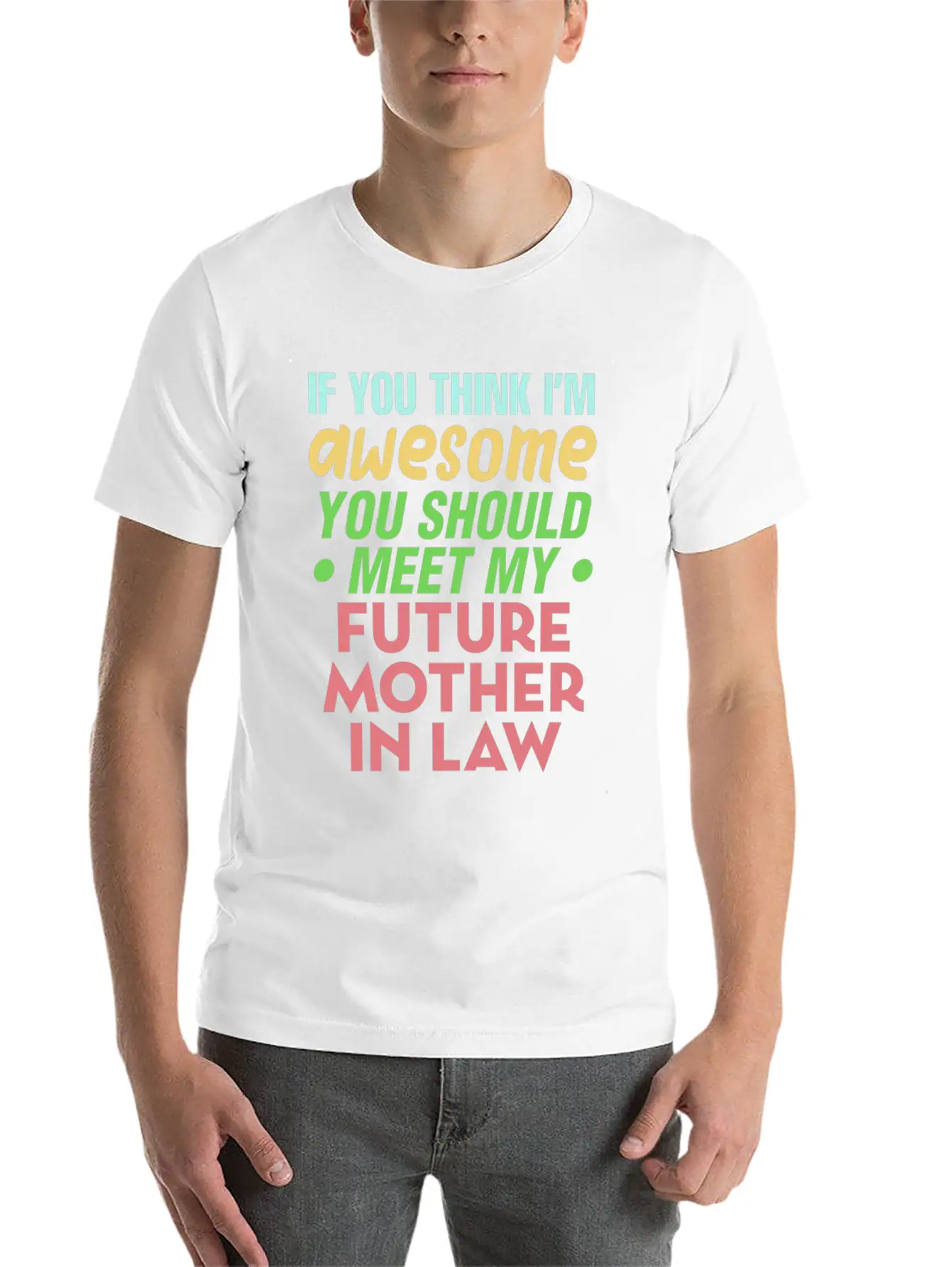 Future Mother In Law Bridal Shower Wedding Family Basic Graphic T-Shirt – Daily Comfort In Soft Cotton