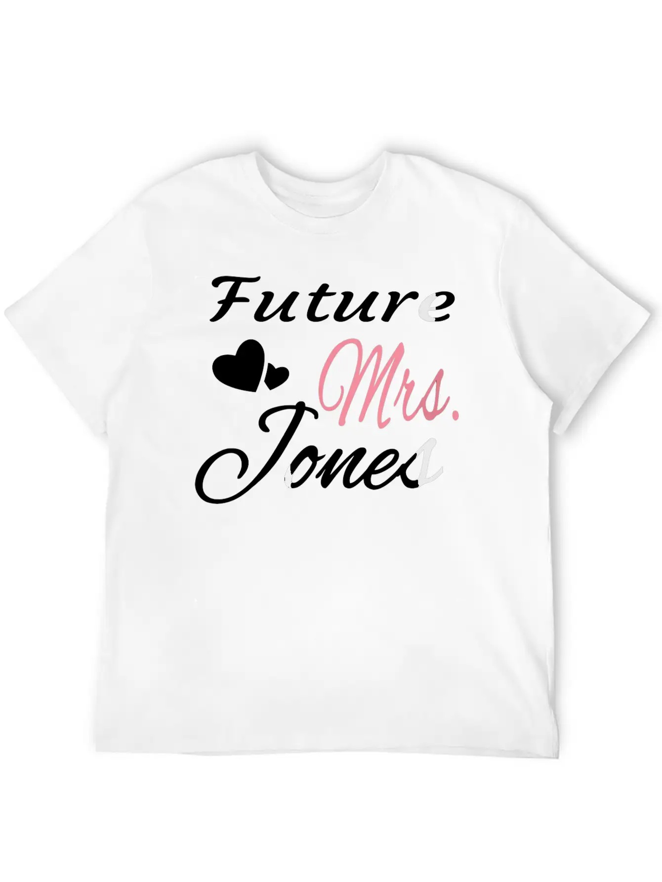 Future Mrs Jones Bride Wife Bridal Shower Engaged Timeless Short Sleeve Tee – Comfy And Minimalist Design