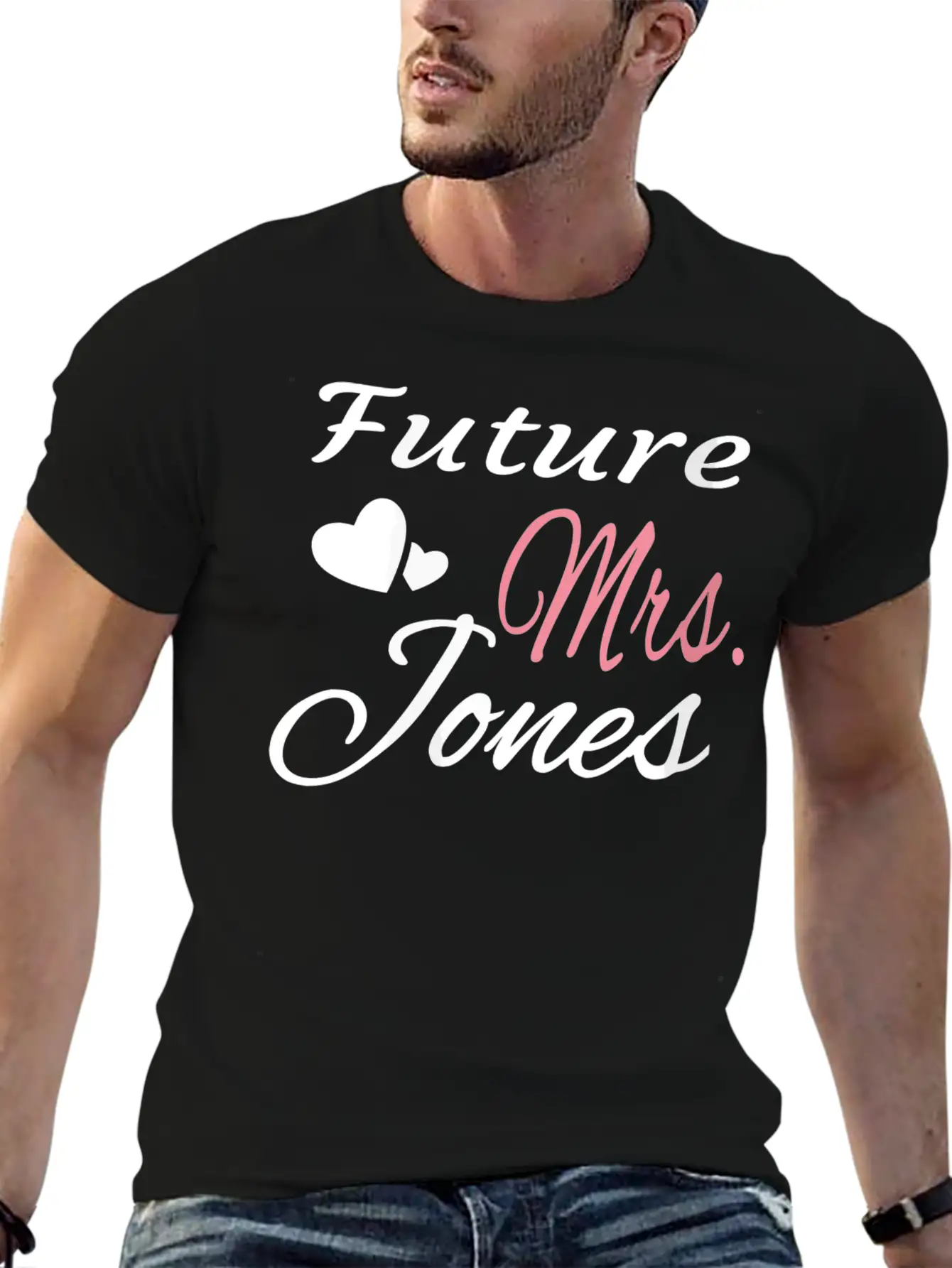 Future Mrs Jones Bride Wife Bridal Shower Engaged Timeless Short Sleeve Tee – Comfy And Minimalist Design