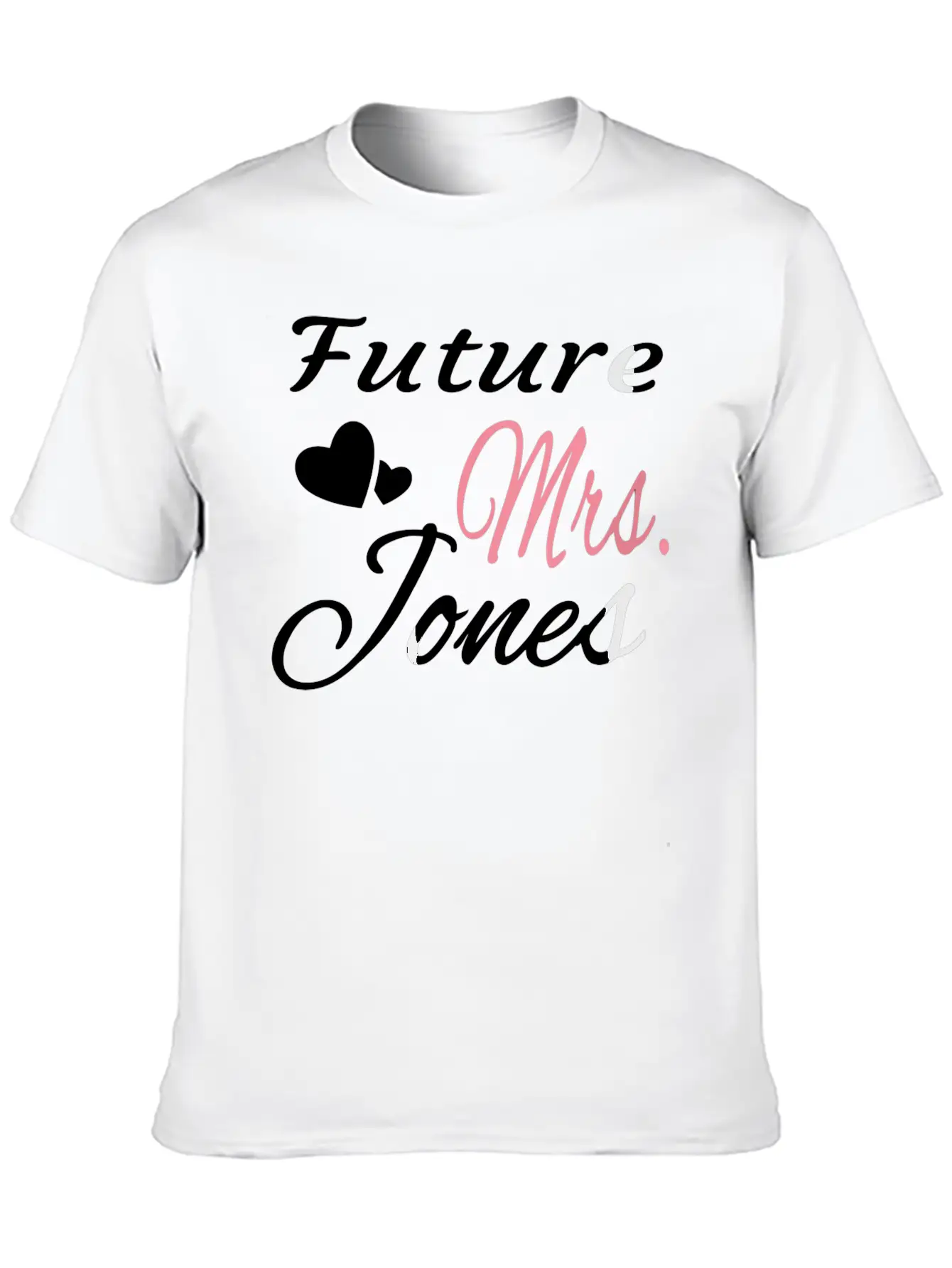 Future Mrs Jones Bride Wife Bridal Shower Engaged Timeless Short Sleeve Tee – Comfy And Minimalist Design