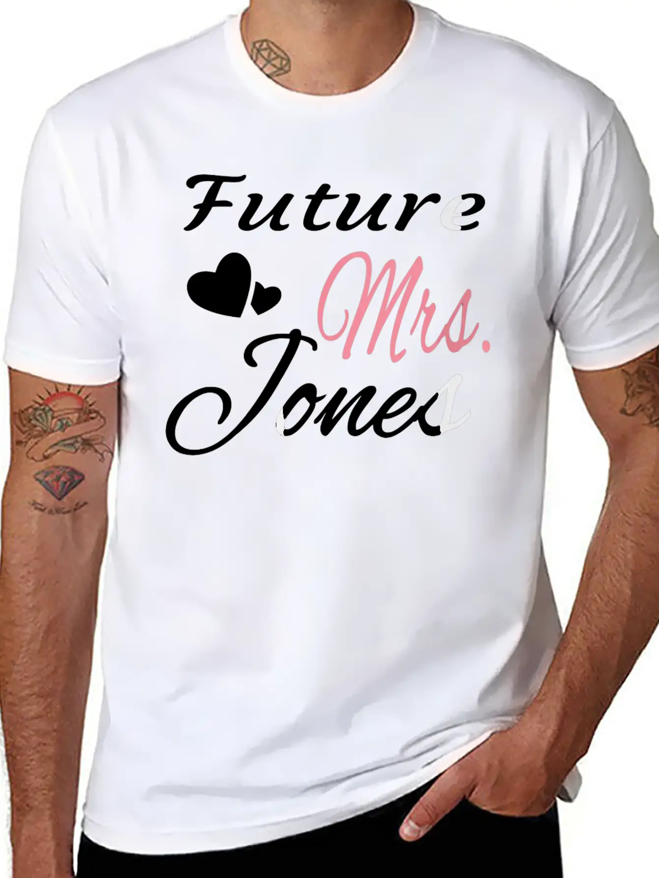 Future Mrs Jones Bride Wife Bridal Shower Engaged Timeless Short Sleeve Tee – Comfy And Minimalist Design