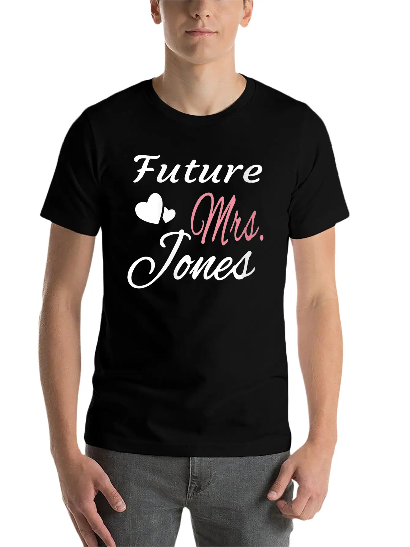 Future Mrs Jones Bride Wife Bridal Shower Engaged Timeless Short Sleeve Tee – Comfy And Minimalist Design