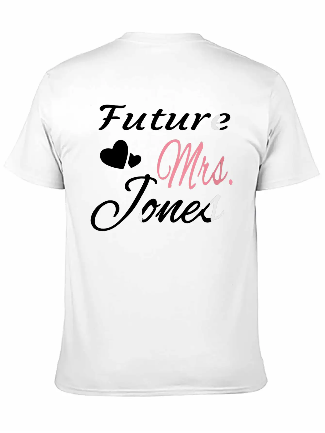 Future Mrs Jones Bride Wife Bridal Shower Engaged Timeless Short Sleeve Tee – Comfy And Minimalist Design