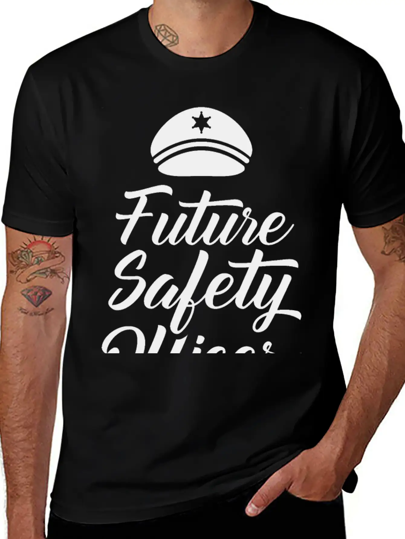 Future Safety Officer Saying Security Cop Guard Unisex Casual T-Shirt – Clean Design For Daily Comfort